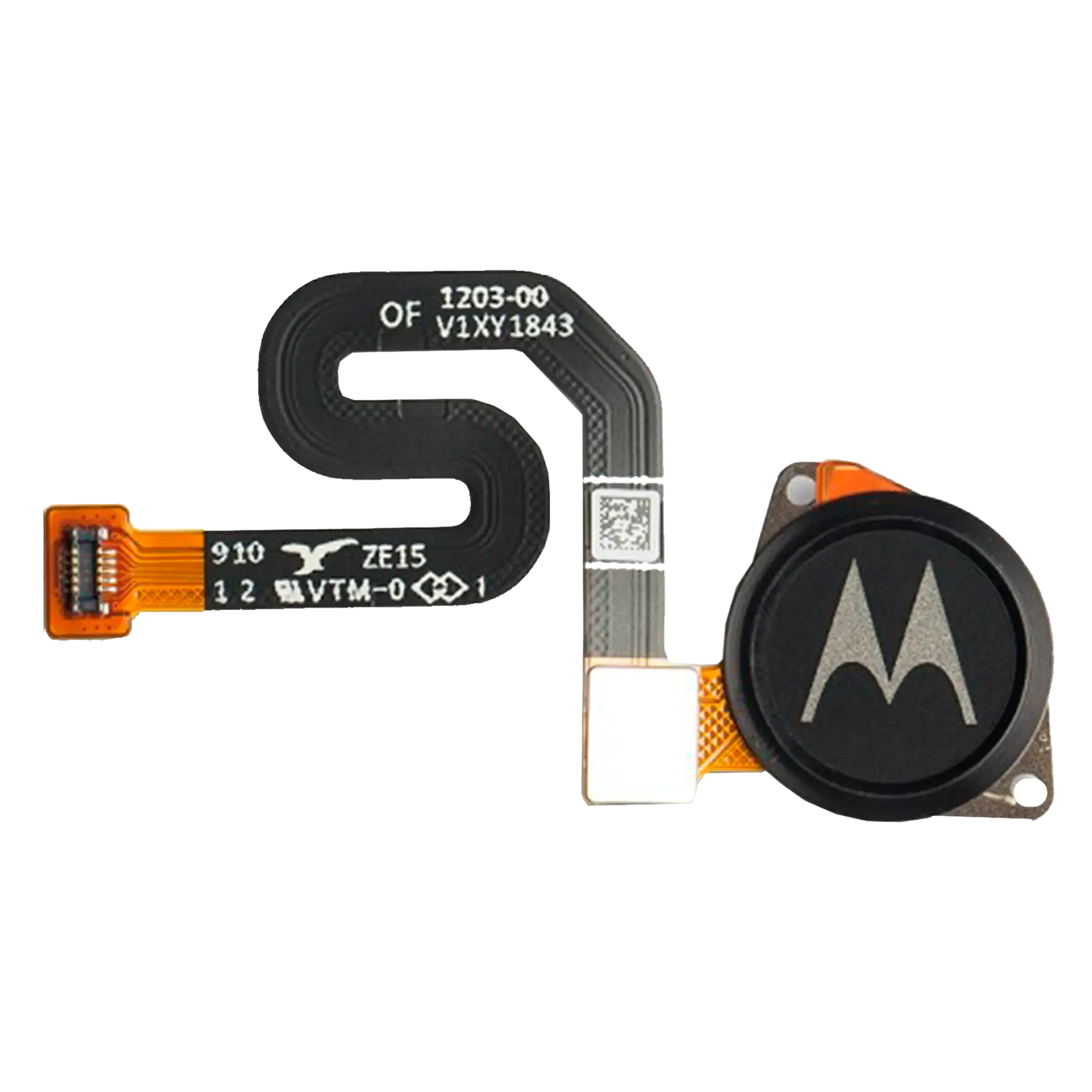 Fingerprint Scanner With Adhesive Compatible For Motorola Moto G7 Play (Xt1952-X / 2019) (Official - Not Aftermarket) (Black)