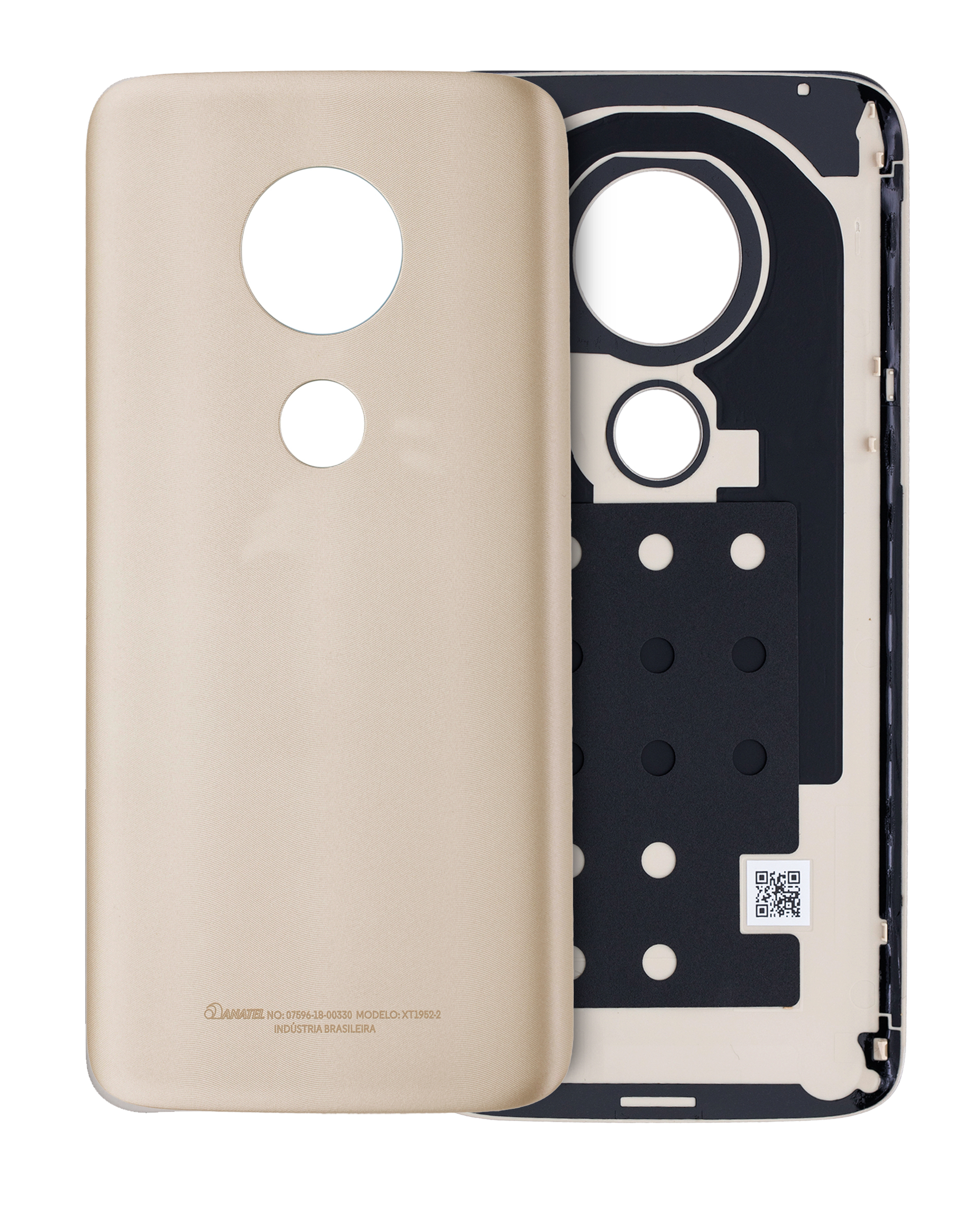 Back Cover Glass Compatible For Motorola Moto G7 Play (Xt1952 / 2019) (Gold) (Us Version)