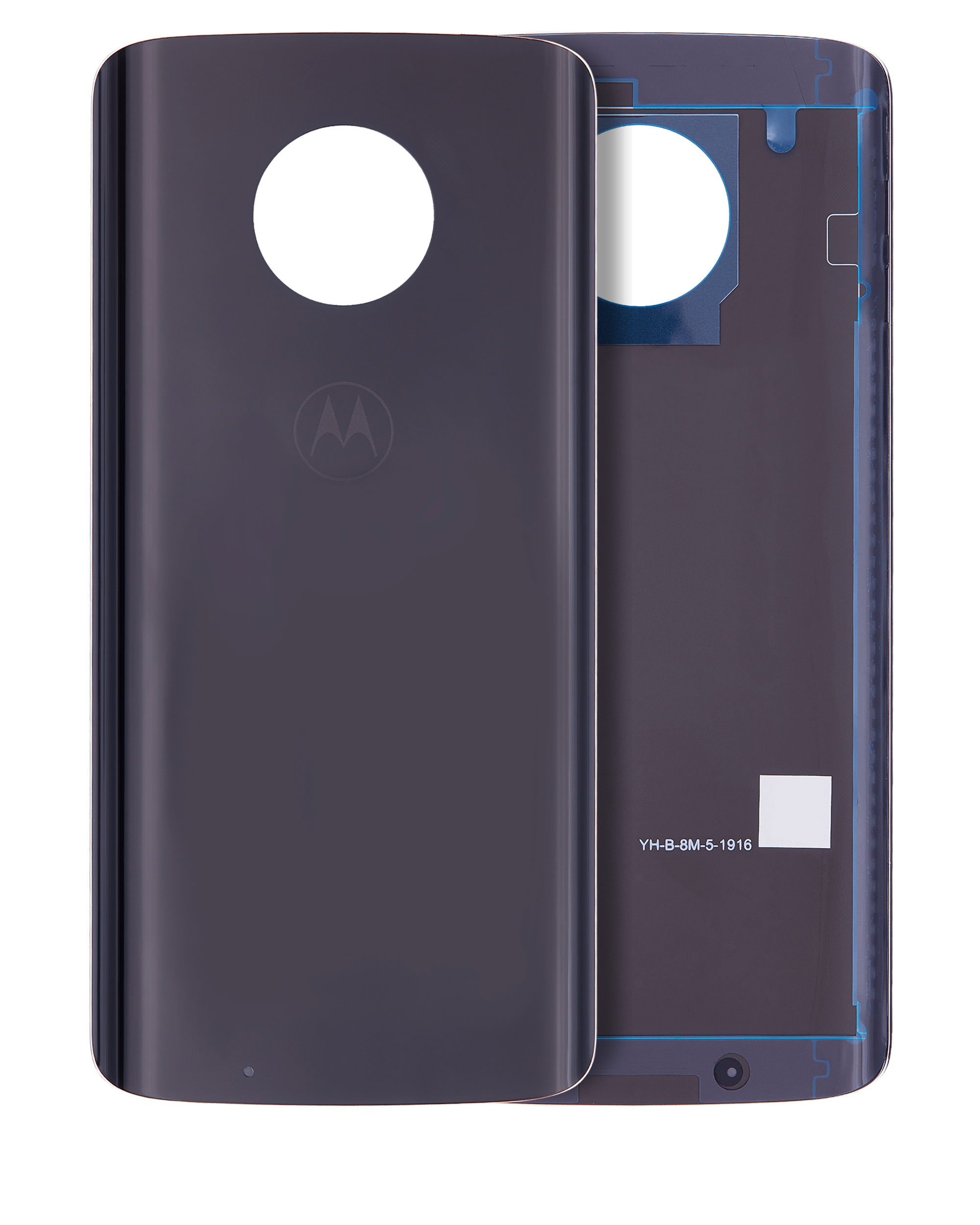 Back Cover Glass Compatible For Motorola Moto G6 (Xt1925 / 2018) (Official - Not Aftermarket) (Black)