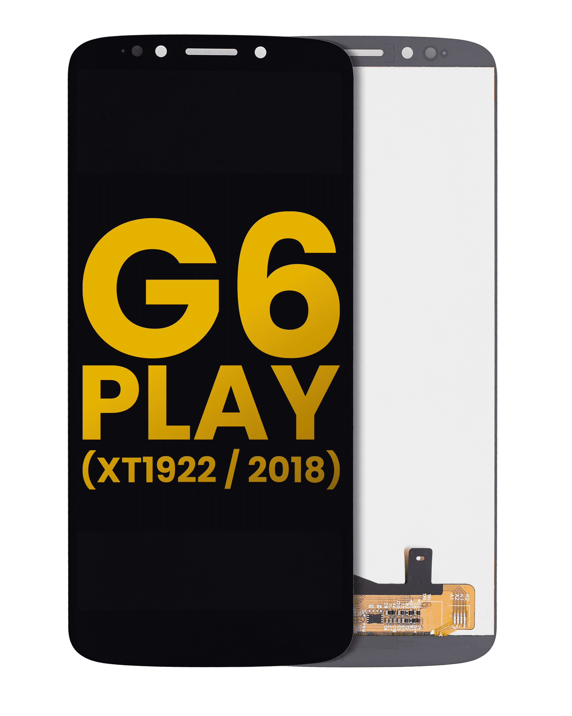 Lcd Assembly Without Frame Compatible For Motorola Moto G6 Play (Xt1922 / 2018) (International Version) (Refurbished) (Black)