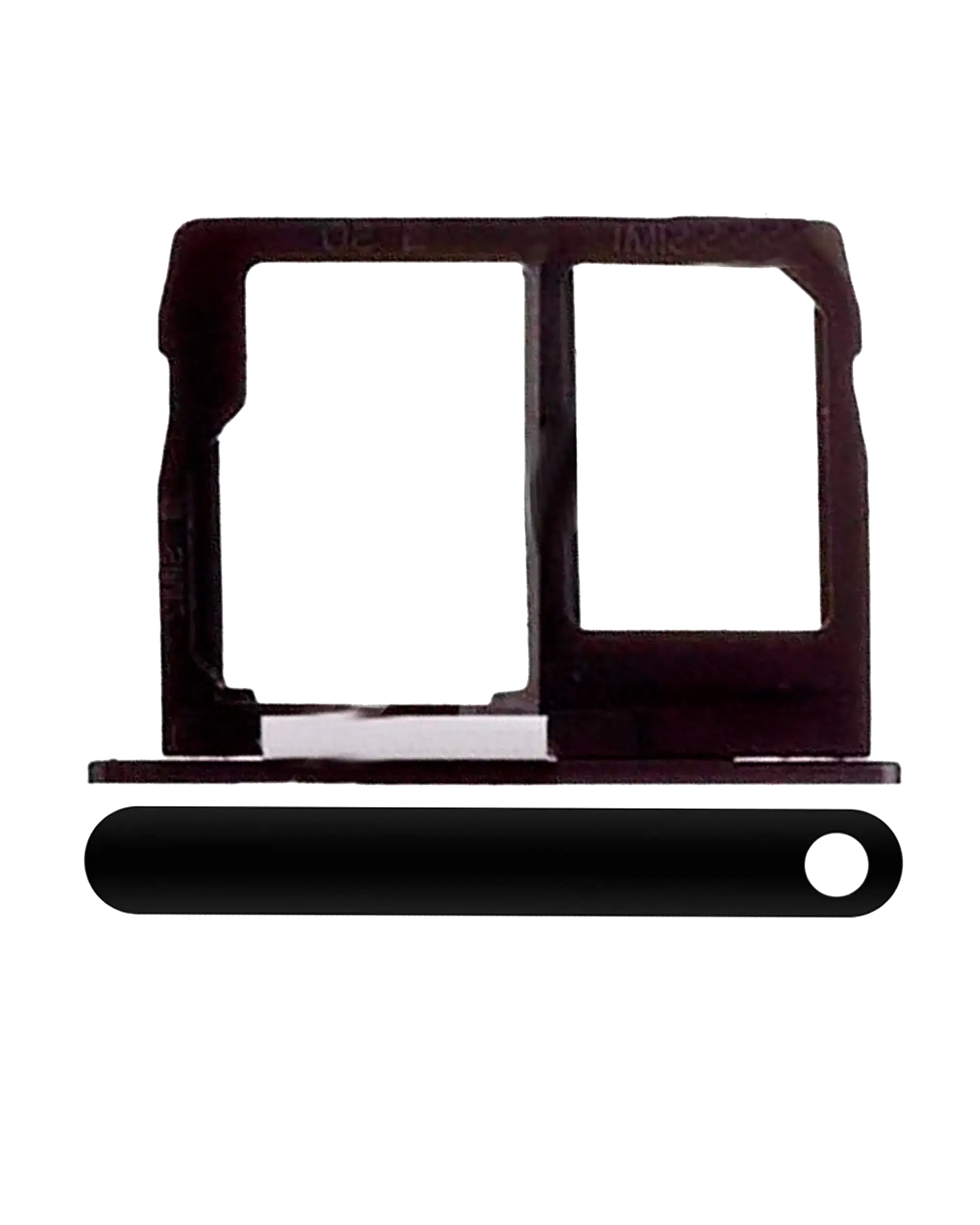 Sim Card Tray Compatible For Motorola Moto G5S Plus (Xt1806 / 2017) (Black) (Dual Card Version)