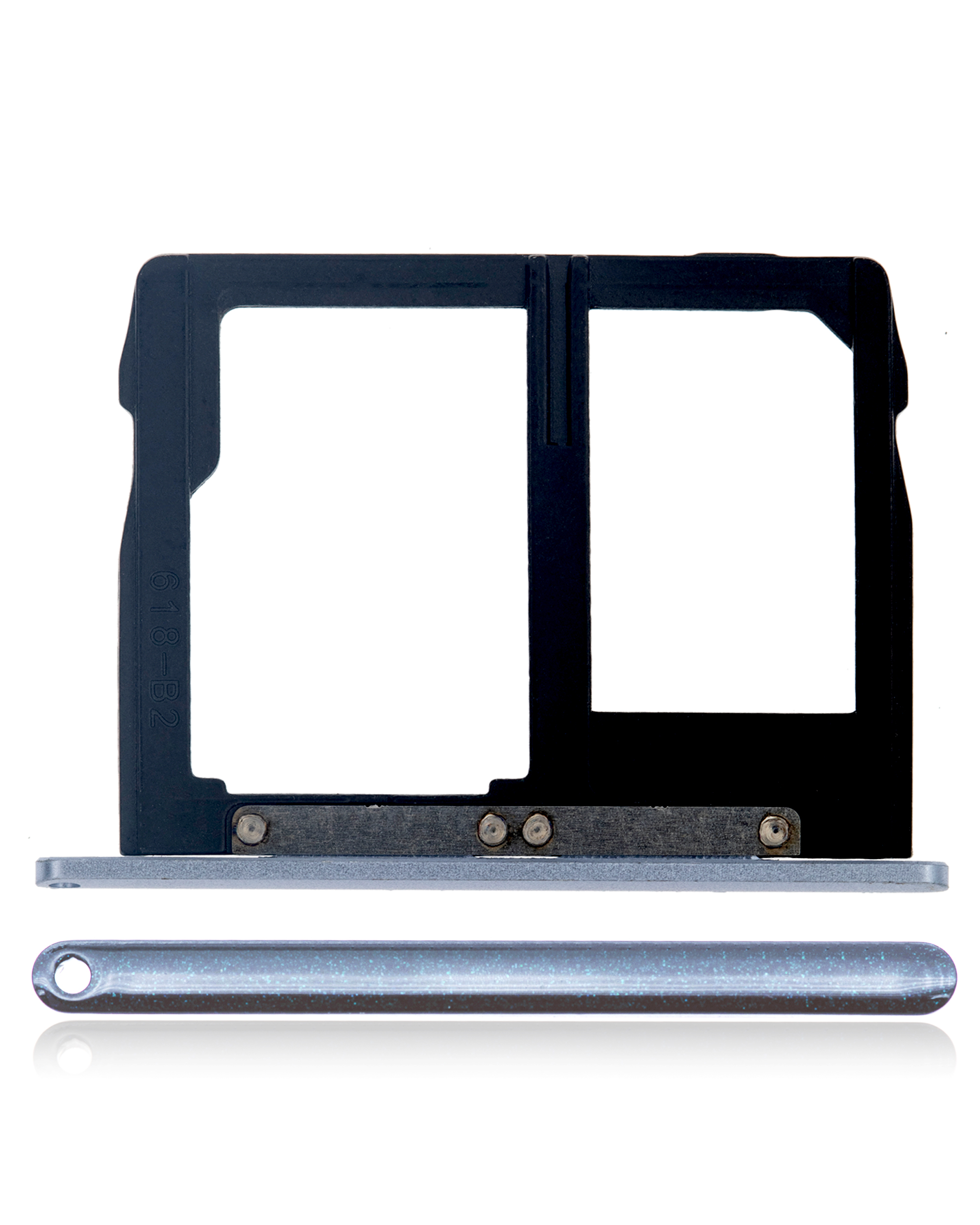 Sim Card Tray Compatible For Motorola Moto G5S Plus (Xt1806 / 2017) (Blue) (Dual Card Version)