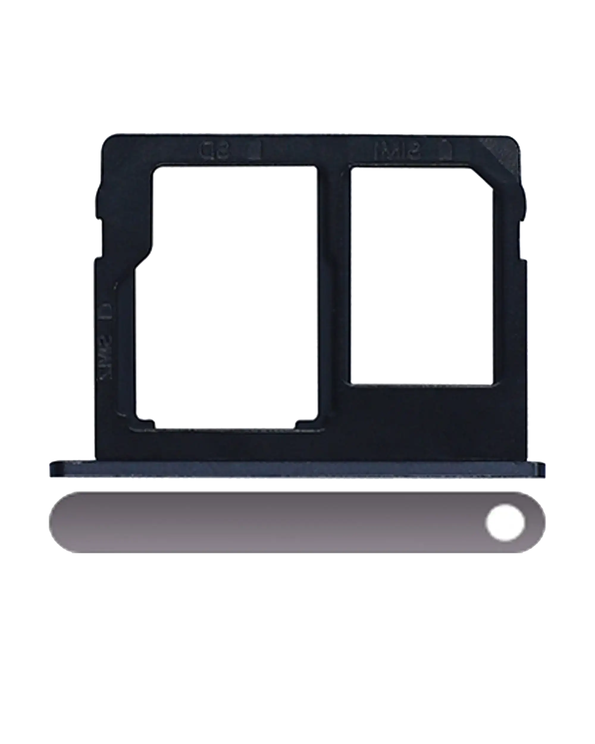 Sim Card Tray Compatible For Motorola Moto G5S Plus (Xt1806 / 2017) (Gray) (Dual Card Version)