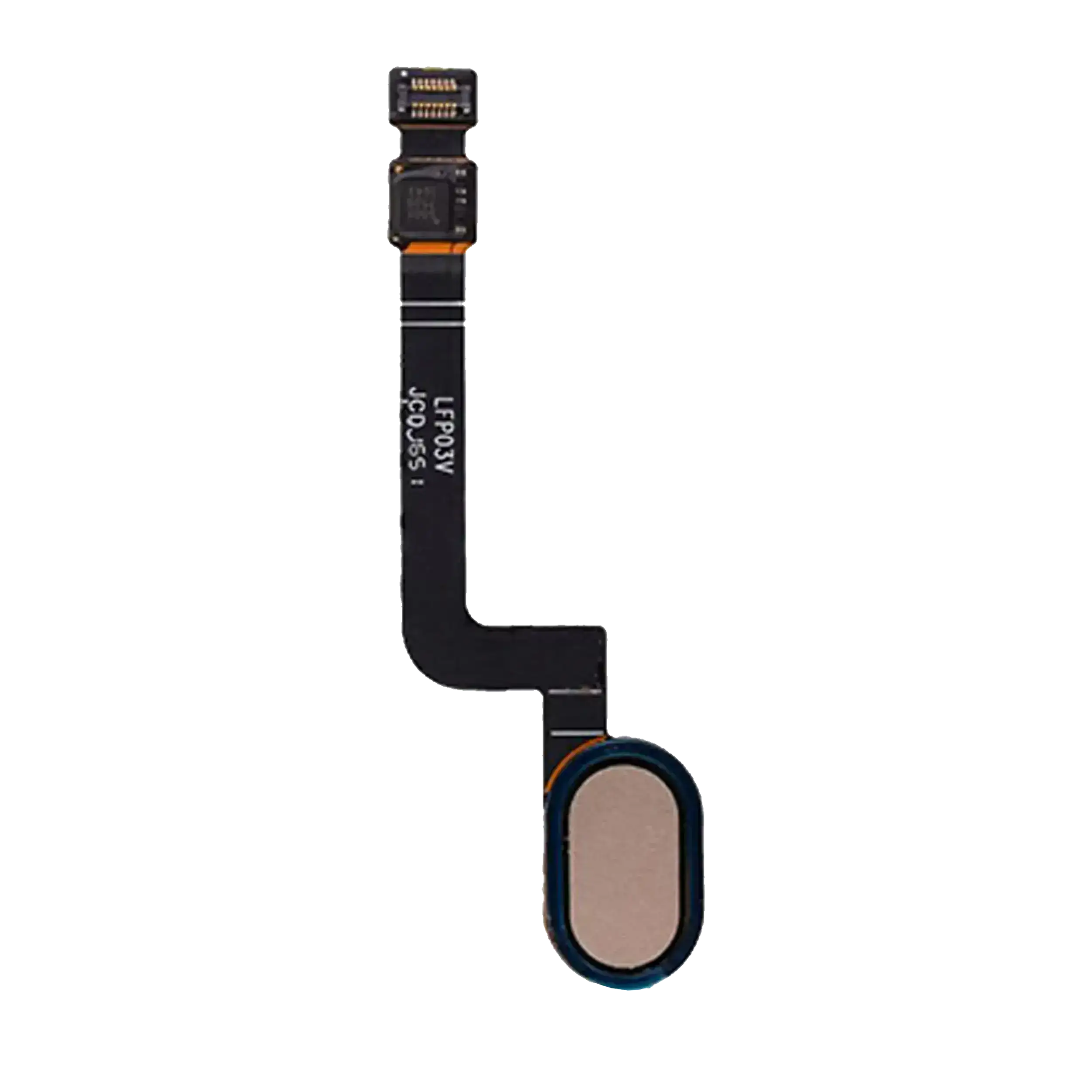 Home Button With Flex Cable Compatible For Motorola Moto G5 Plus (Xt1687 / 2017) (Gold)