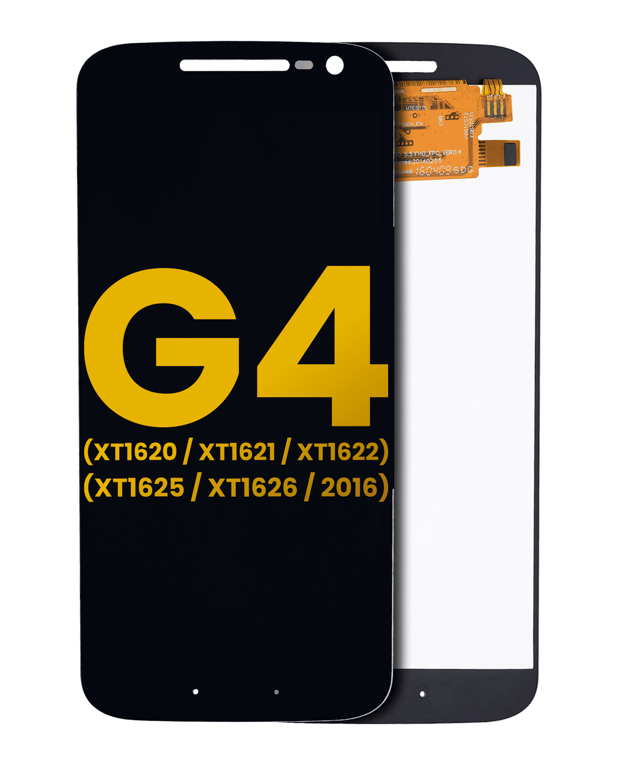 Lcd Assembly Without Frame Compatible For Motorola Moto G4 (Xt1620 / Xt1621 / Xt1622 / Xt1625 / Xt1626 / 2016) (Refurbished) (Black)