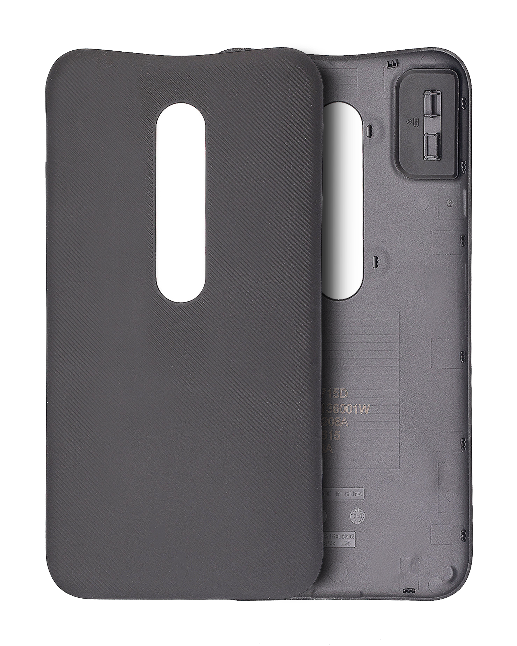 Back Cover Glass Compatible For Motorola Moto G3 (Xt1540 / 2015) (Black)