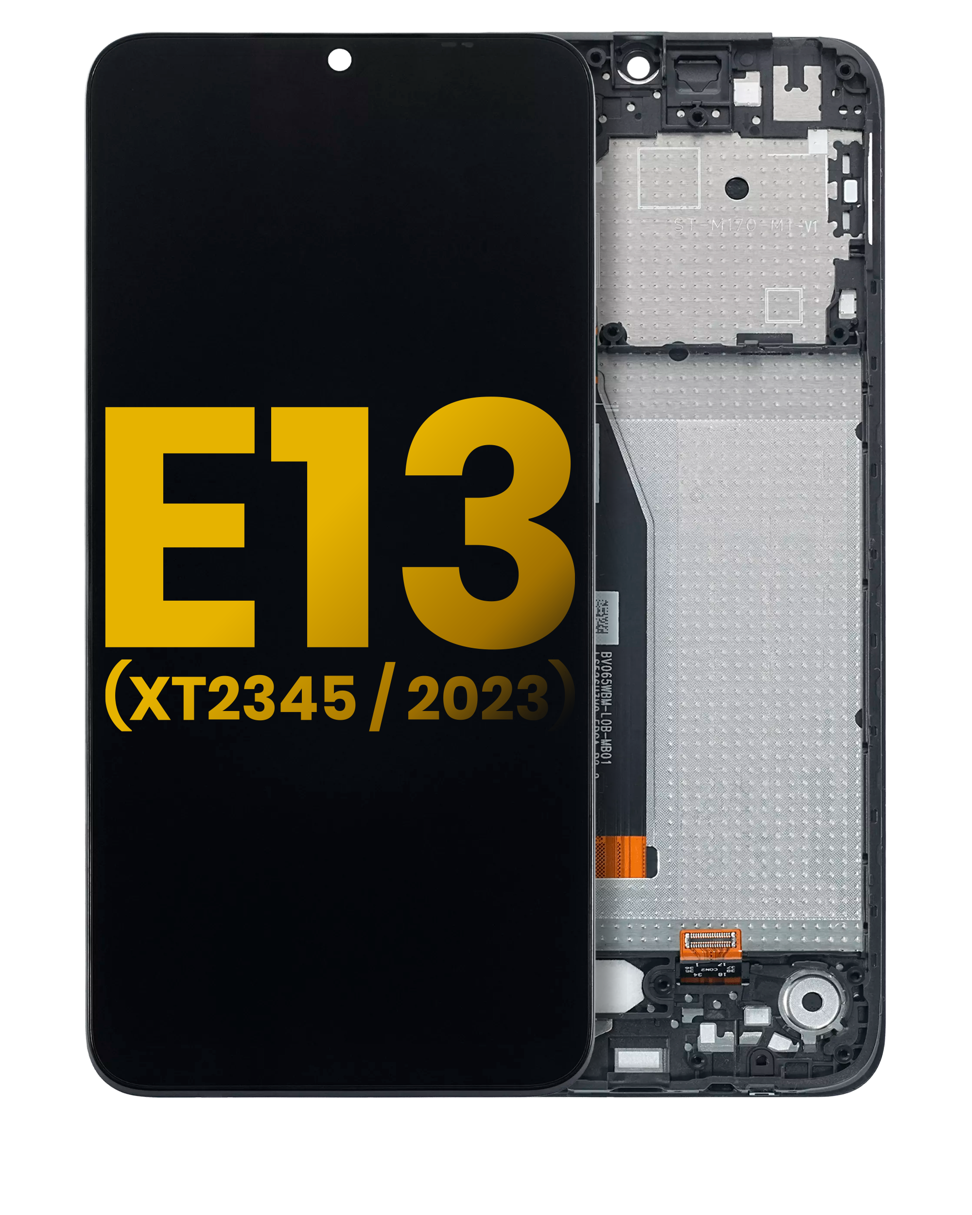 Lcd Assembly With Frame Compatible For Motorola Moto E13 (Xt2345 / 2023) (Refurbished) (All Colors)