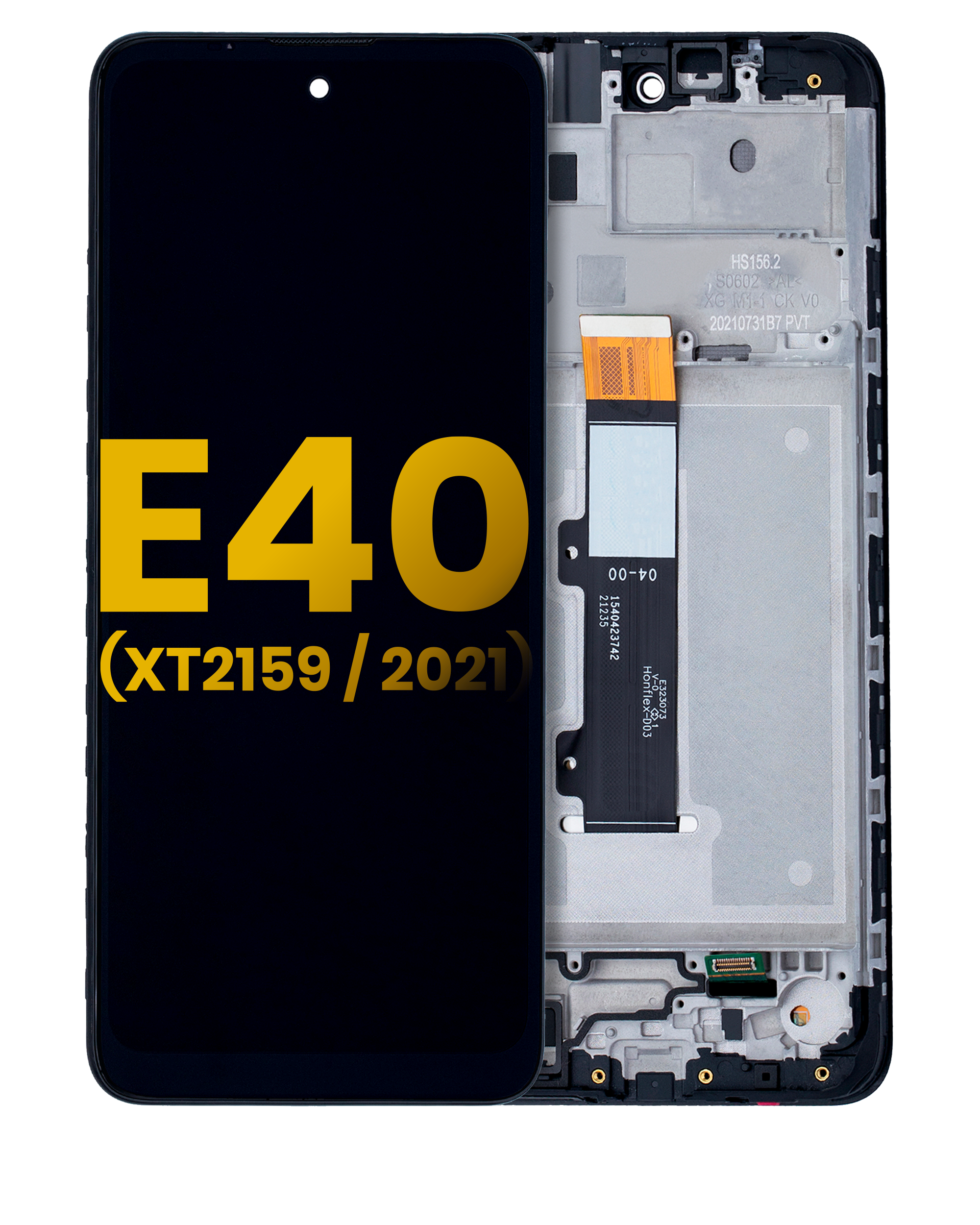 Lcd Assembly With Frame Compatible For Motorola Moto E40 (Xt2159 / 2021) (Refurbished) (All Colors)