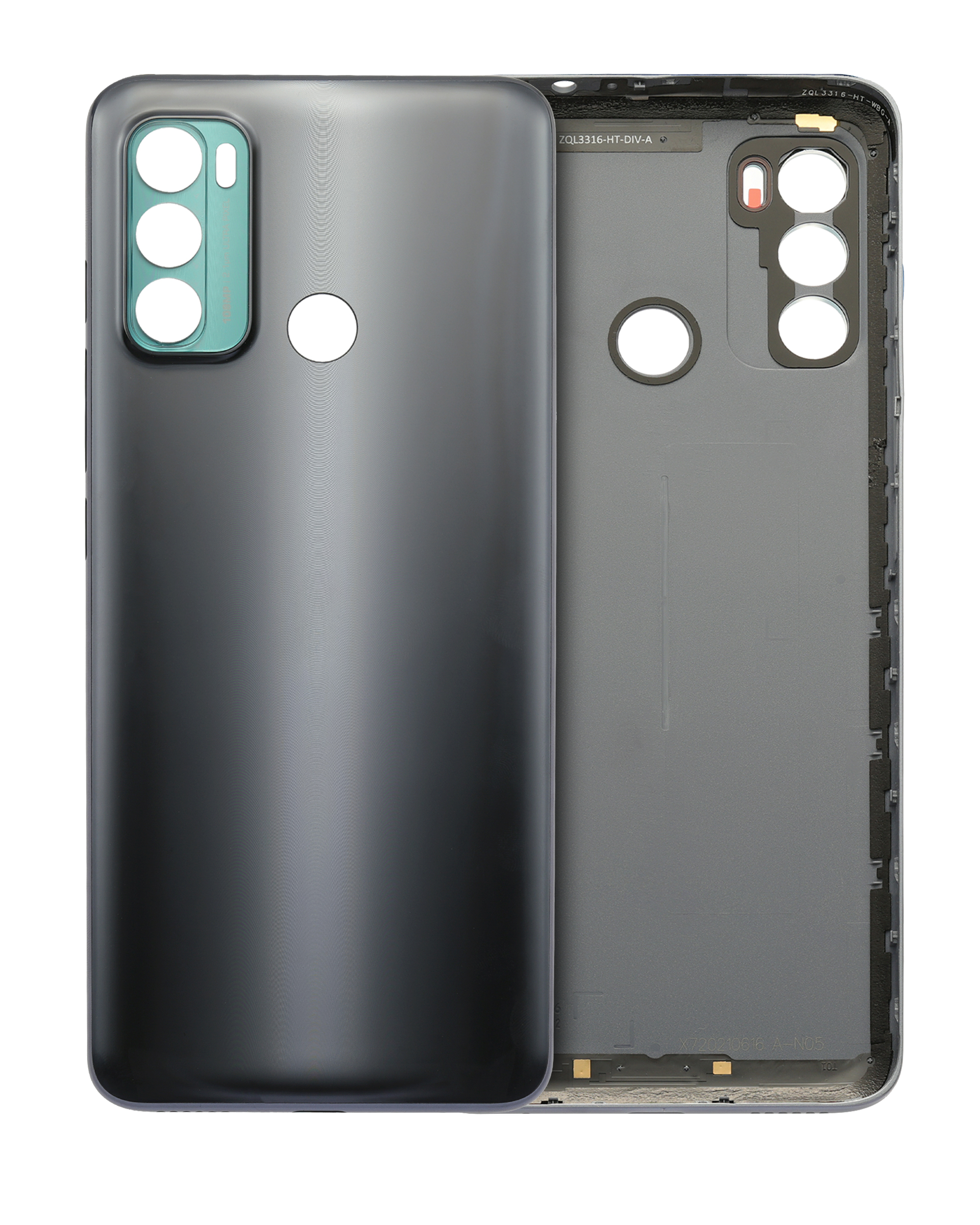 Back Cover Glass Compatible For Motorola Moto E40 (Xt2159 / 2021) (Carbon Gray)