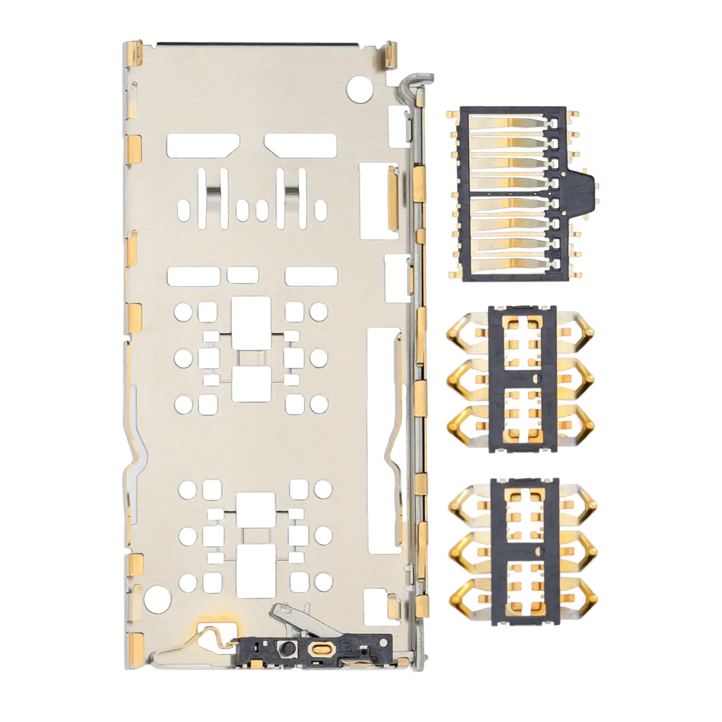 Sim Card Reader Compatible For Motorola Moto E40 (Xt2159 / 2021) (4 Piece Set)
