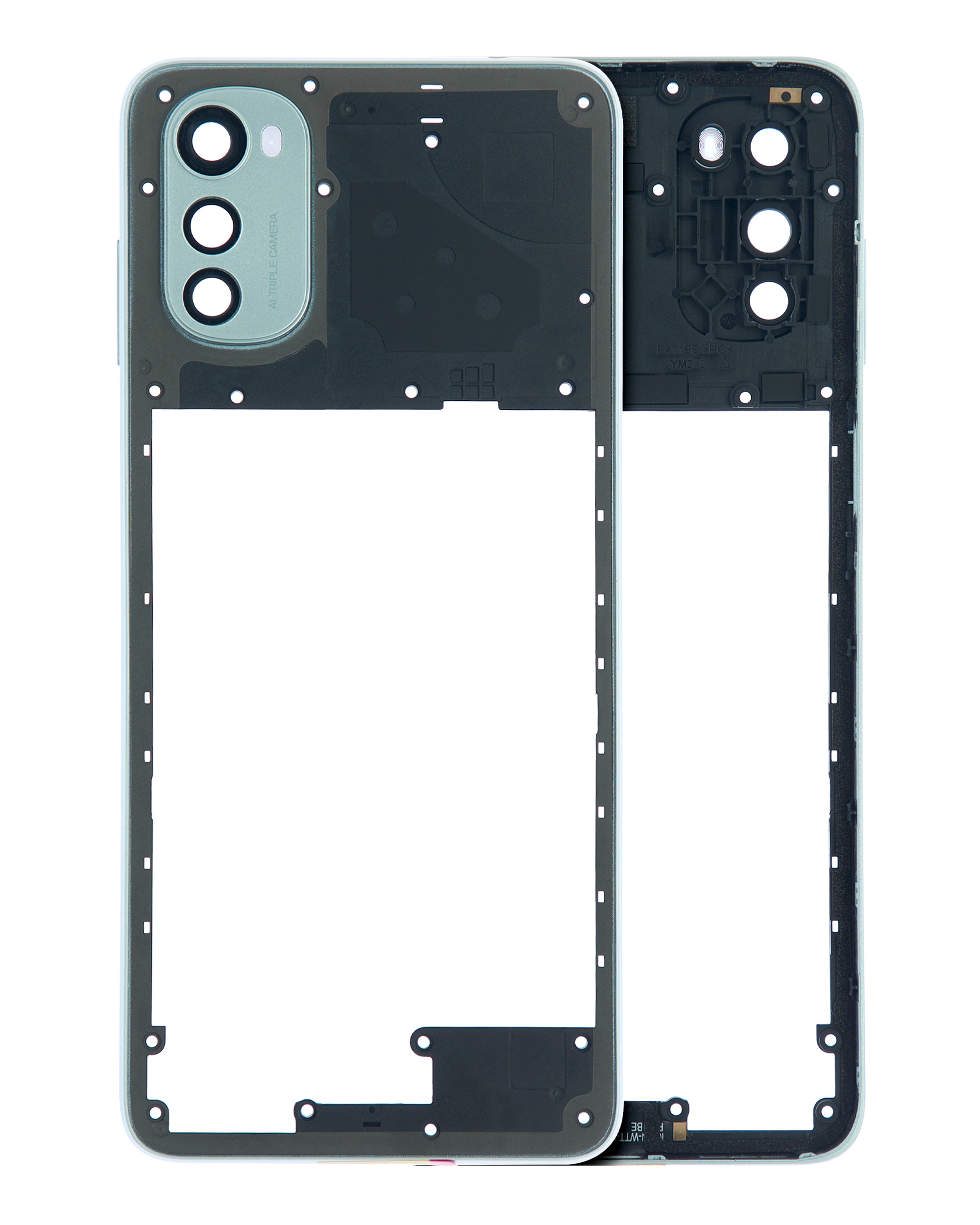 Lcd Frame Compatible For Motorola Moto E32 (Xt2227 / 2022) (Pearl Blue)