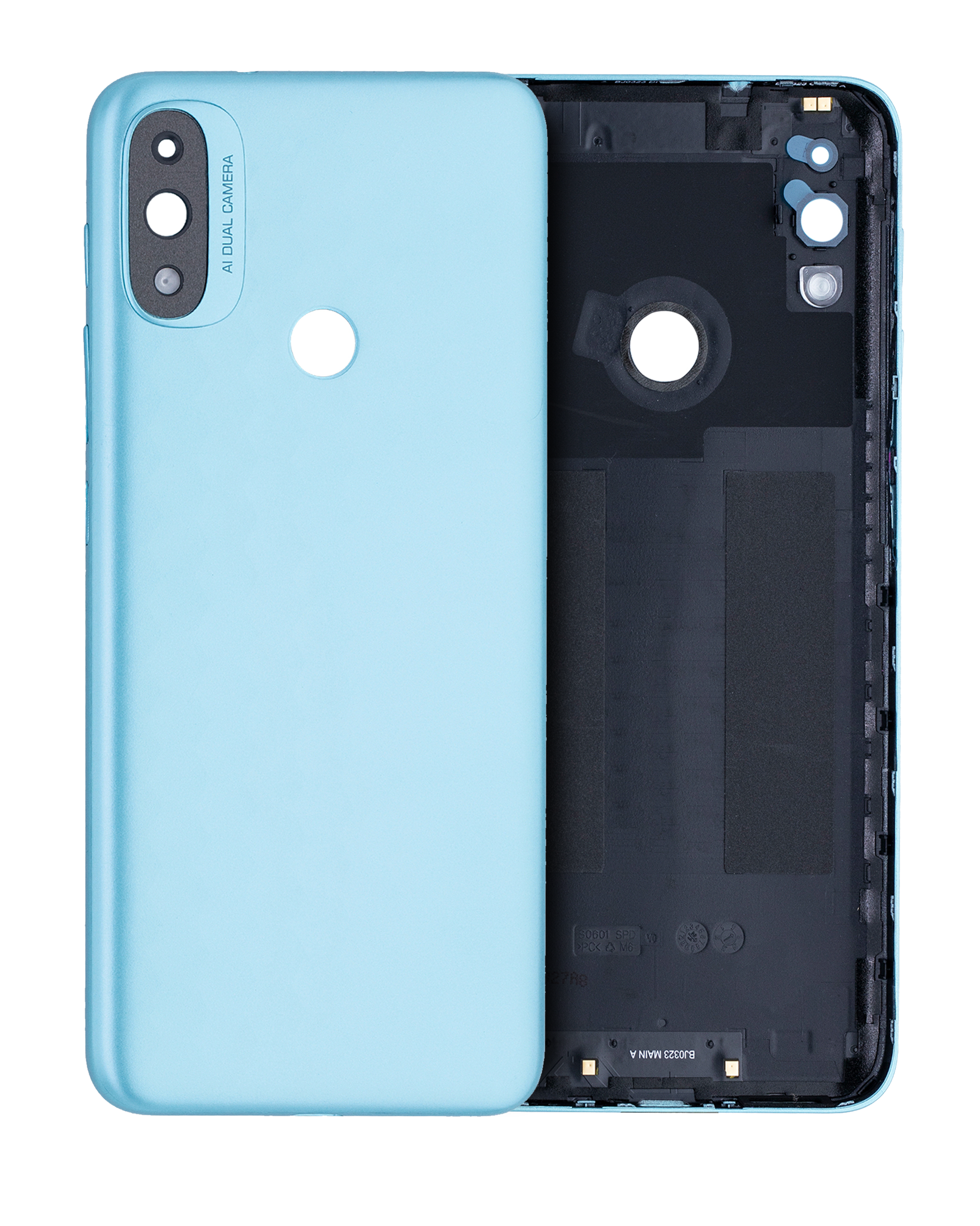 Back Cover Glass Compatible For Motorola Moto E20 (Xt2155 / 2021) (Blue)