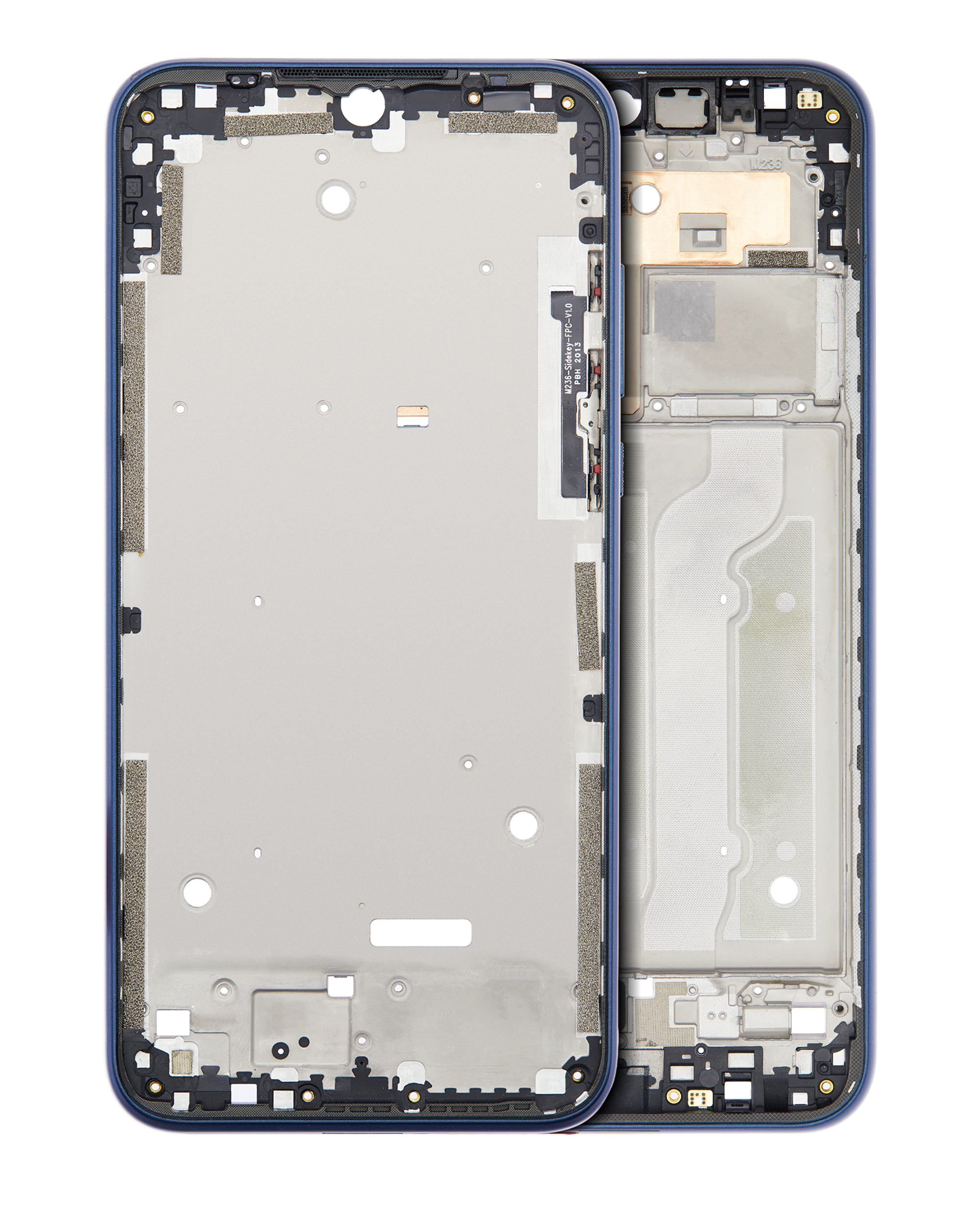 Mid-Frame Housing Compatible For Motorola Moto E (Xt2052 / 2020) (Midnight Blue)