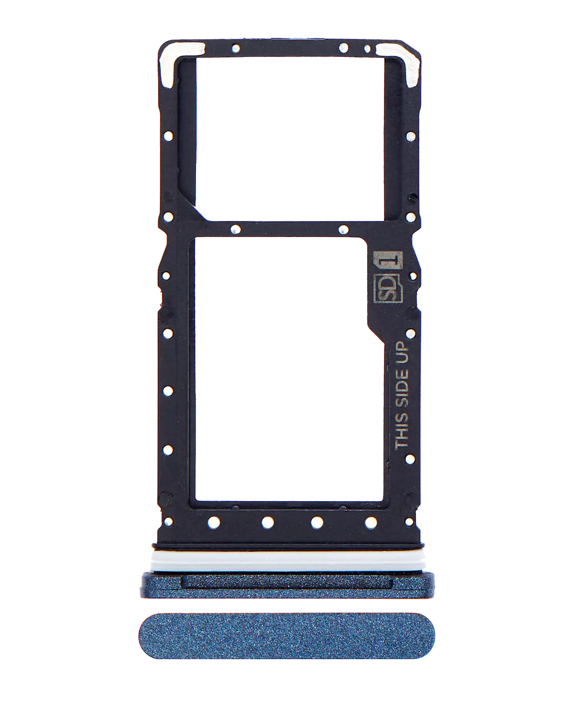 Single Sim Card Tray Compatible For Motorola Moto E (Xt2052 / 2020) (Official - Not Aftermarket) (Midnight Blue)