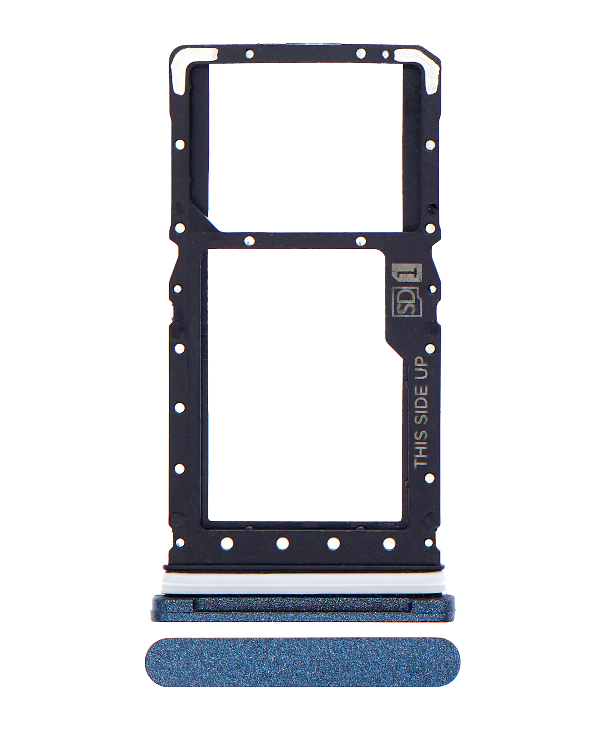 Single Sim Card Tray Compatible For Motorola Moto E (Xt2052 / 2020) (Midnight Blue)