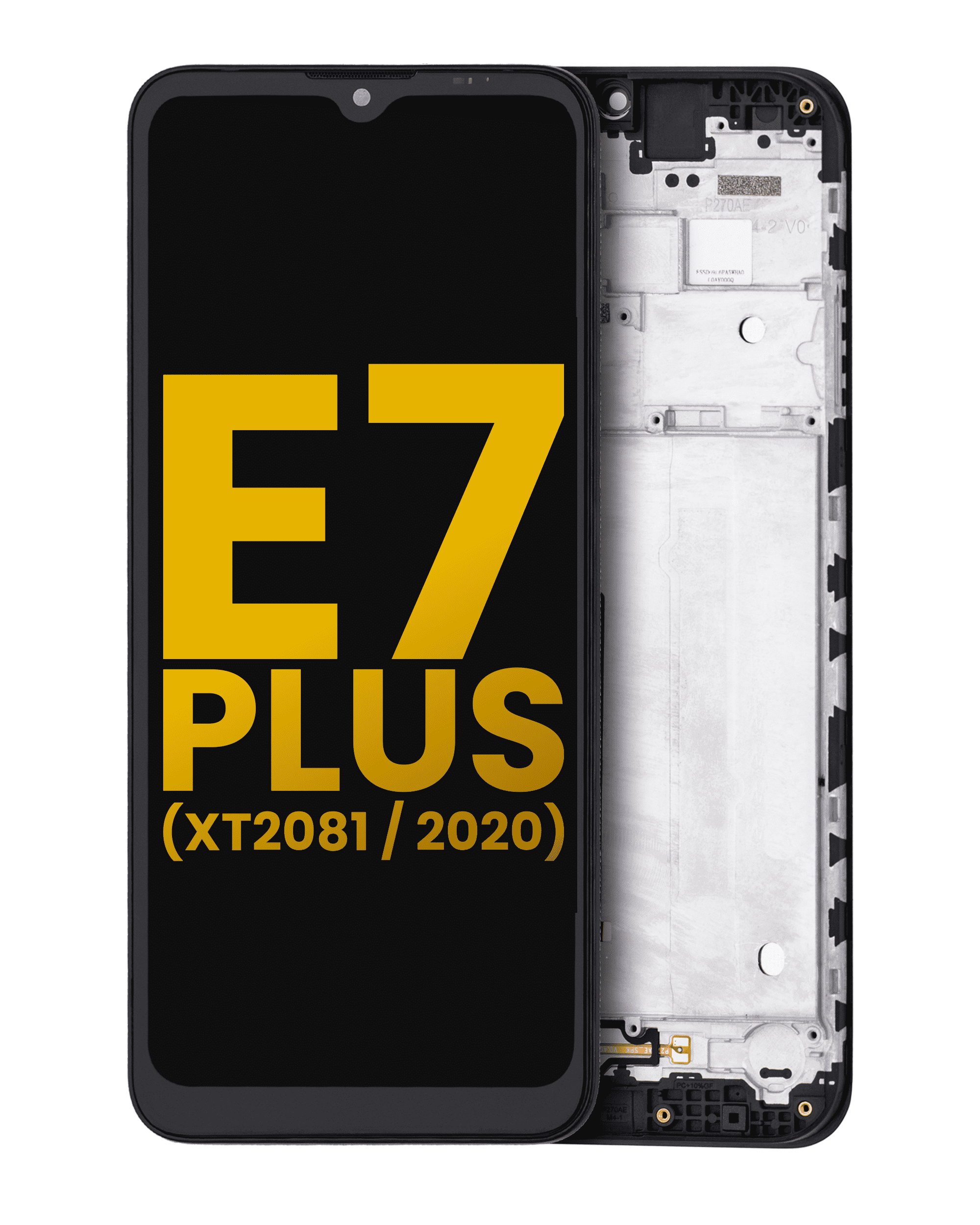 Lcd Assembly With Frame Compatible For Motorola Moto E7 Plus (Xt2081 / 2020) (Refurbished) (All Colors)