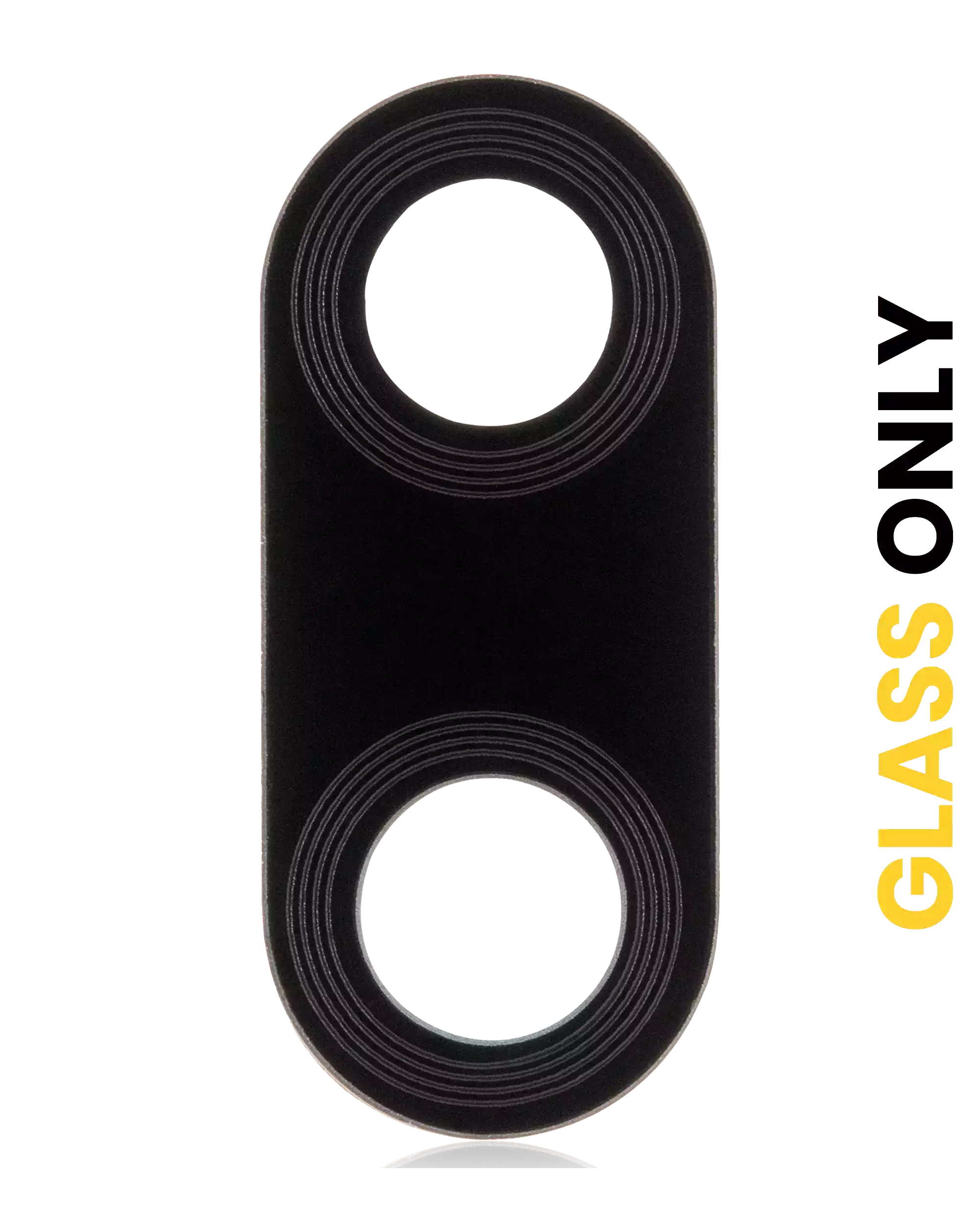 Back Camera Lens (Glass Only) With Adhesive Compatible For Motorola Moto E6S (Xt2053-1 / Xt2053-2 / 2020) / E6I (Xt2053-5 / 2021) (Black)