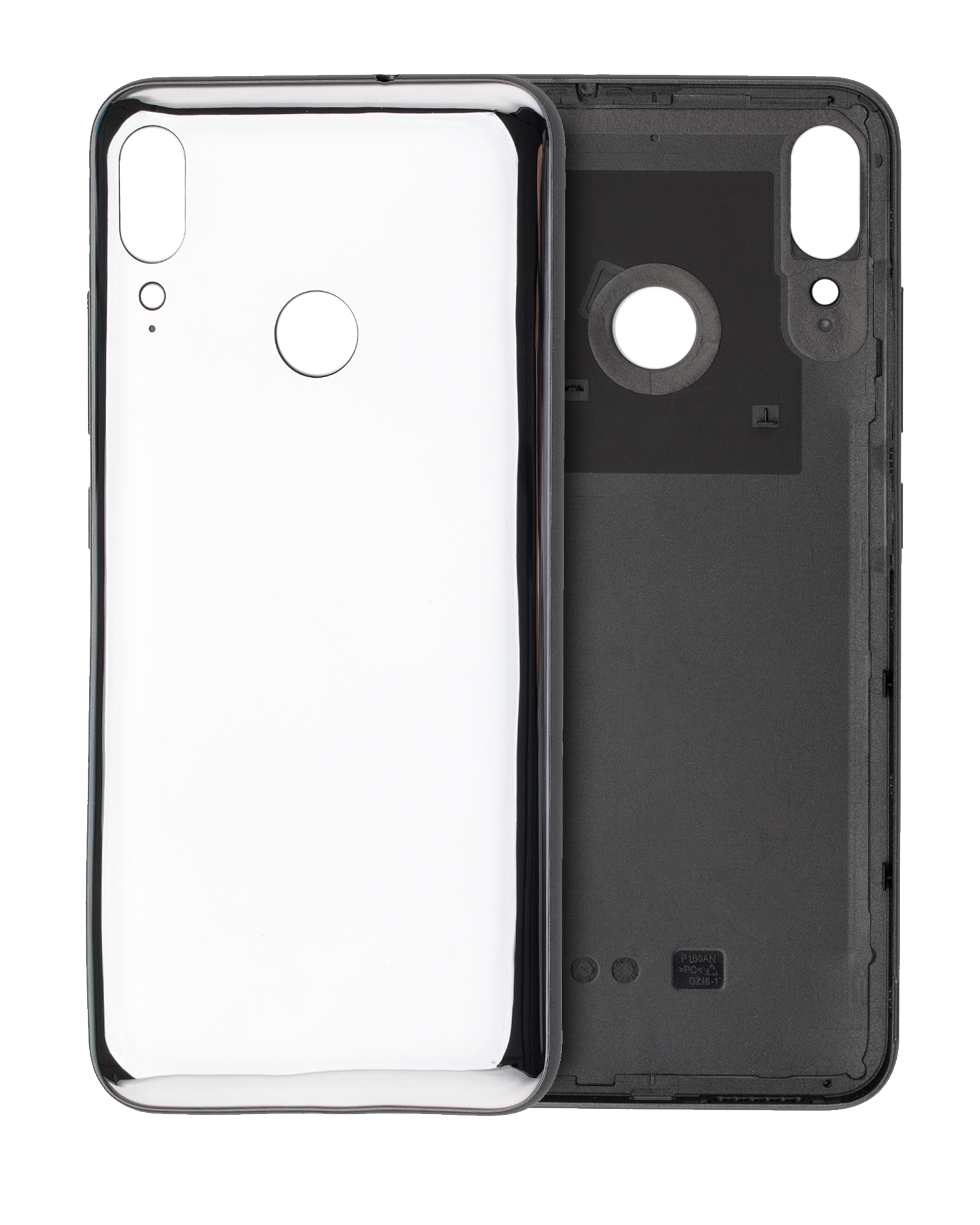 Back Cover Glass Compatible For Motorola Moto E6 Plus (Xt2025 / 2019) (Polished Graphite)