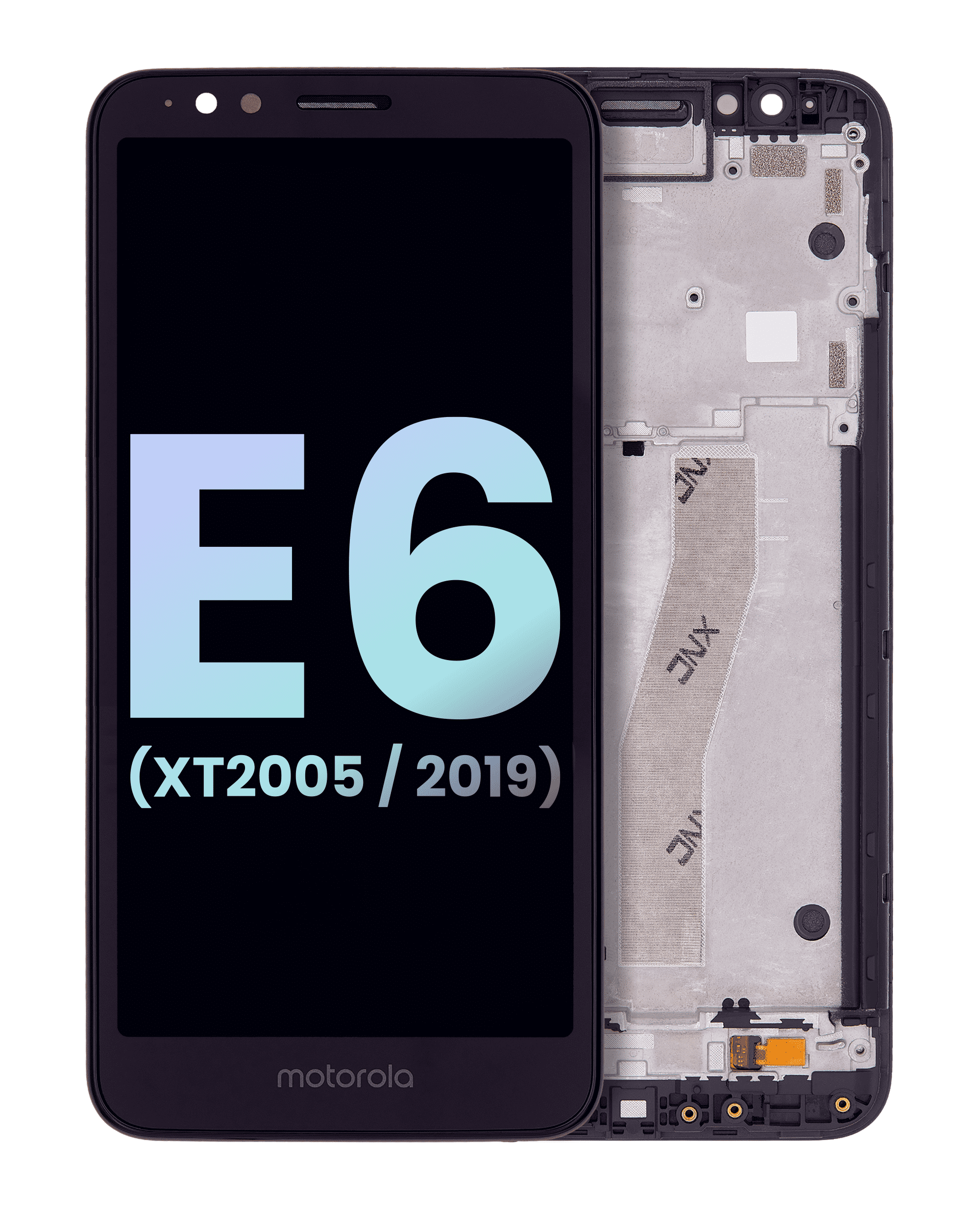 Lcd Assembly With Frame Compatible For Motorola Moto E6 (Xt2005 / 2019) (Official - Not Aftermarket) (All Colors)