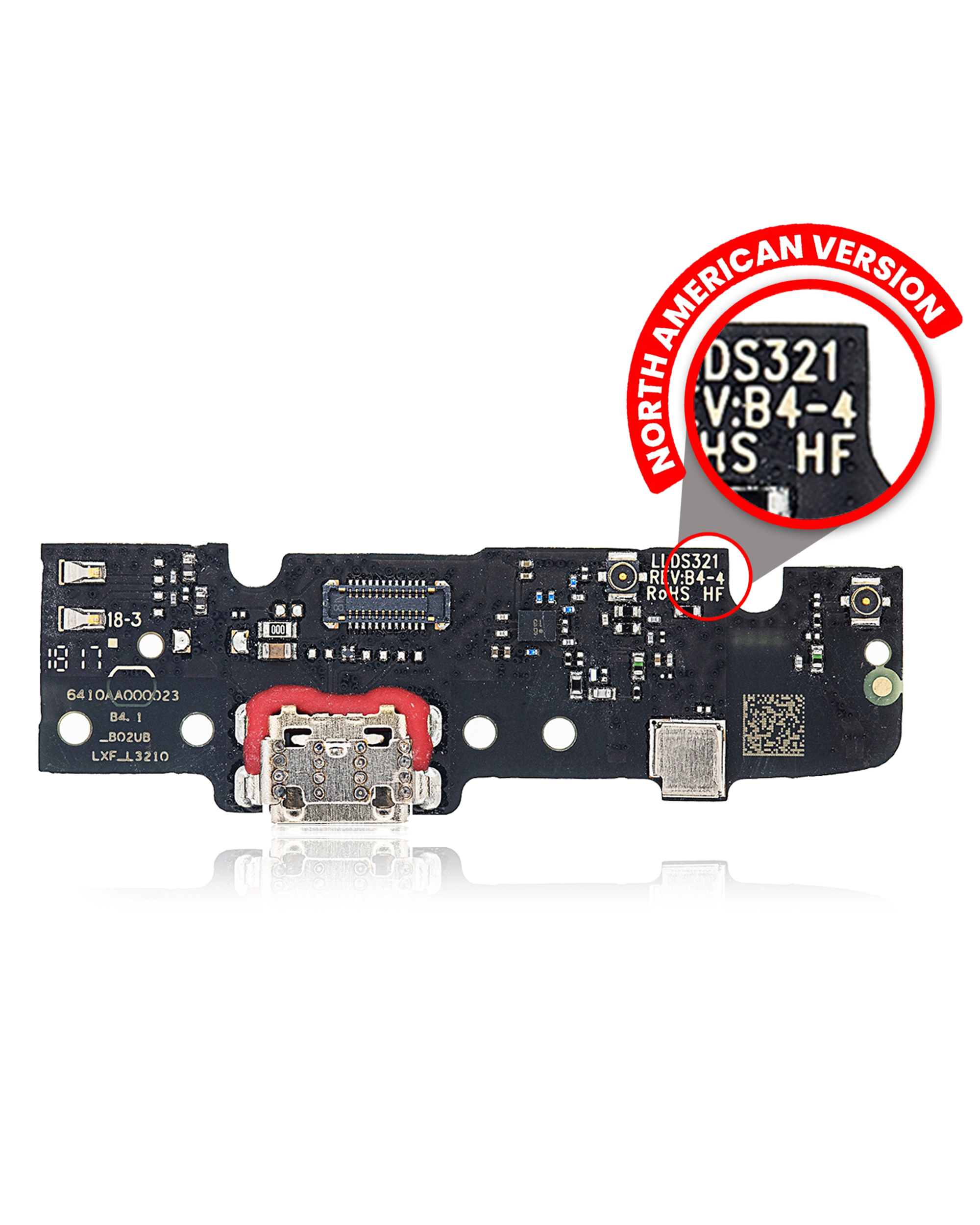 Charging Port Assembly Compatible For Motorola Moto E5 Plus / E5 Supra (Xt1924 / 2018) (Us Version)