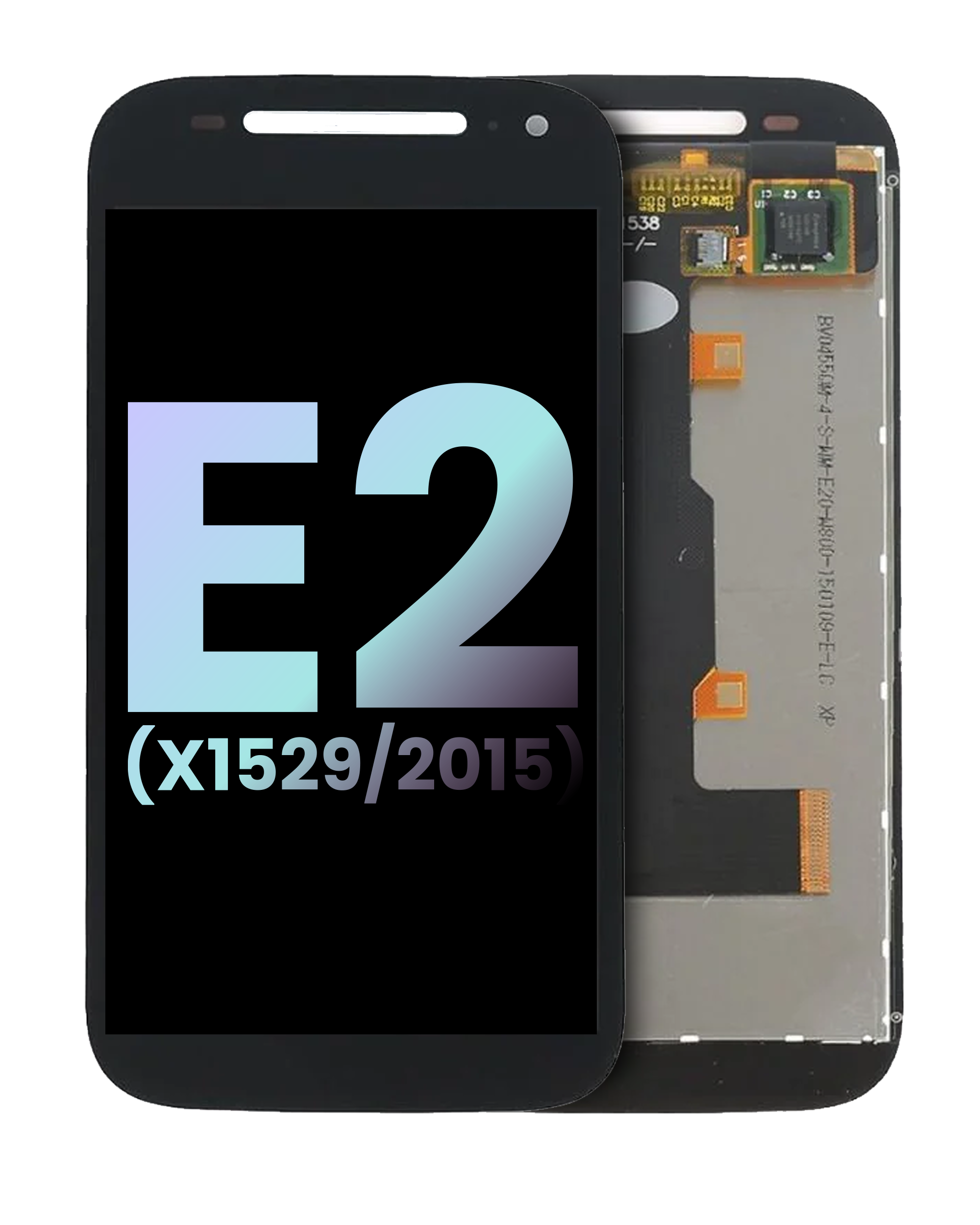 Lcd Assembly Without Frame Compatible For Motorola Moto E2 (2Nd Gen) (X1529 / 2015) (Official - Not Aftermarket) (Black)
