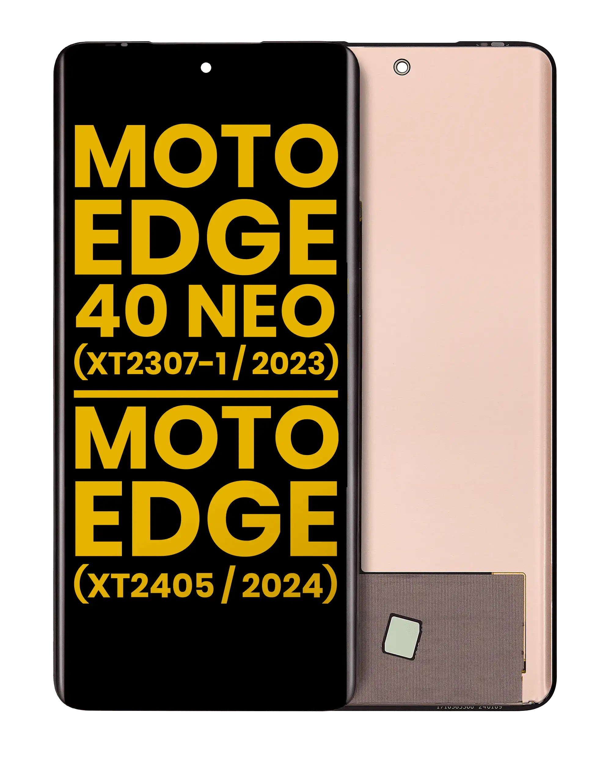 Oled Assembly Without Frame Compatible For Motorola Moto Edge 40 Neo (Xt2307-1 / 2023) / Moto Edge 2024 (Xt2405 / 2024) (Refurbished) (All Colors)