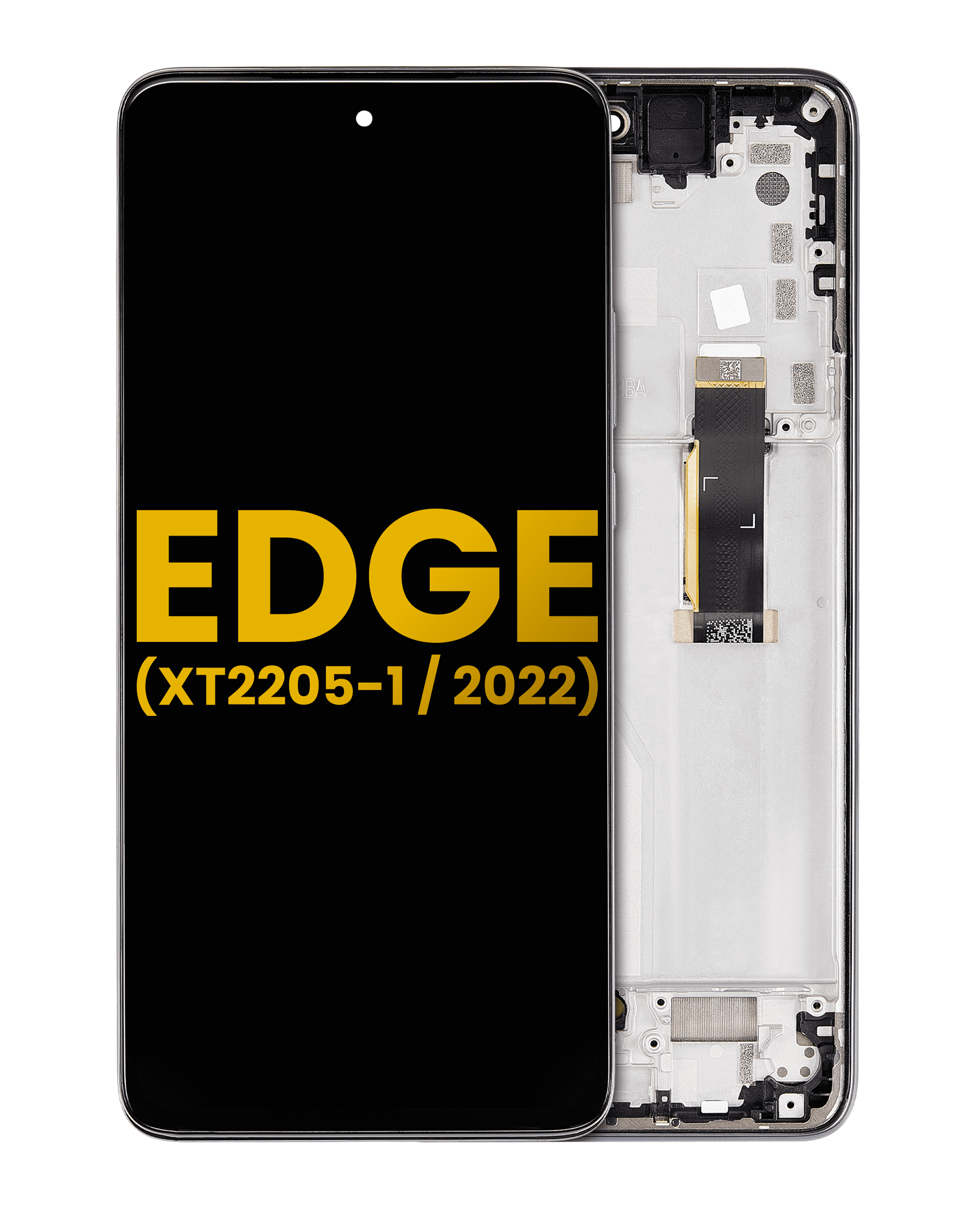 Oled Assembly With Frame Compatible For Motorola Moto Edge (Xt2205-1 / 2022) (Refurbished) (Gray)