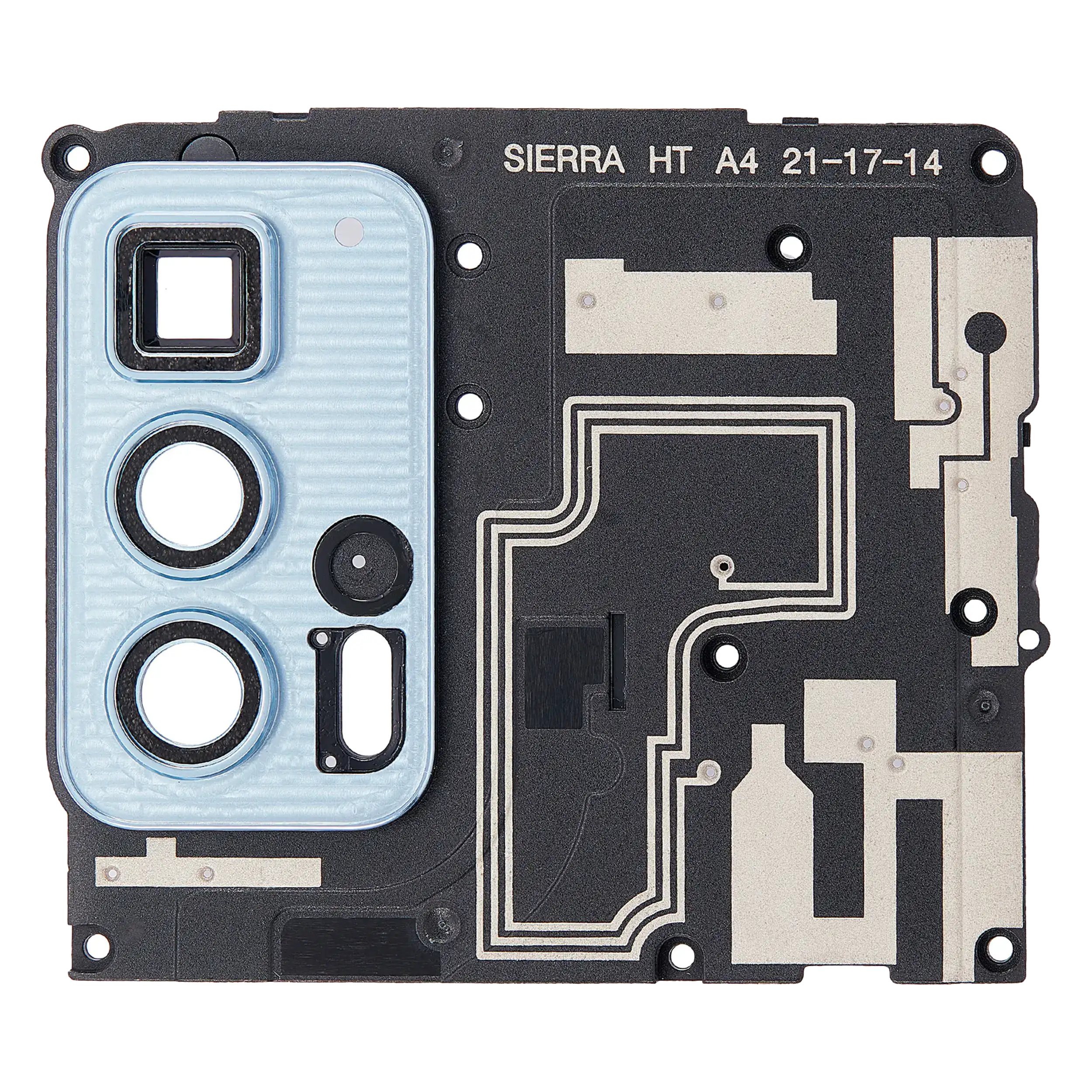 Motherboard Protective Cover Compatible For Motorola Edge 20 Pro (Xt2153-1 / 2021) (Iridescent Cloud)