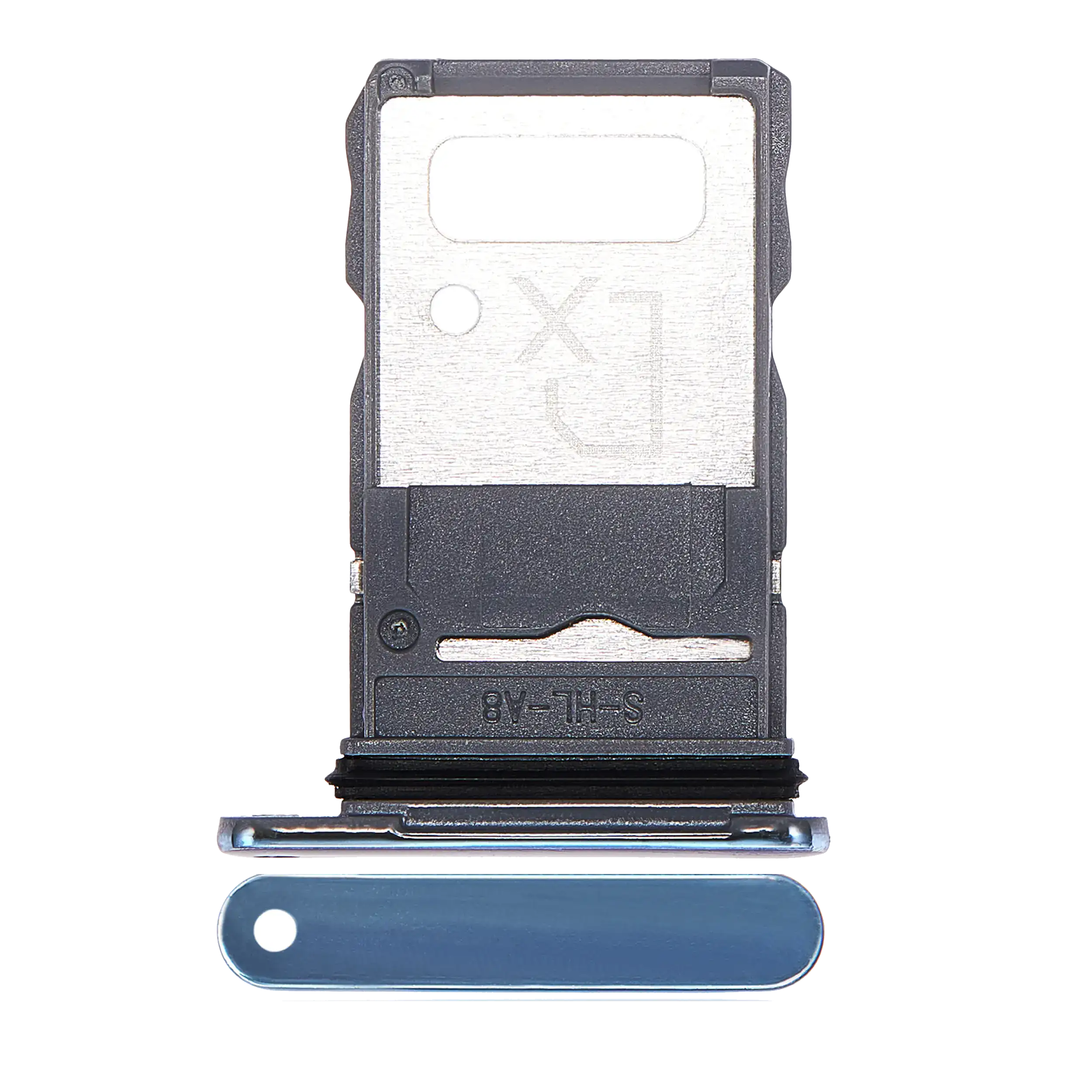 Single Sim Card Tray Compatible For Motorola Edge 20 Pro (Xt2153-1 / 2021) (Midnight Blue)