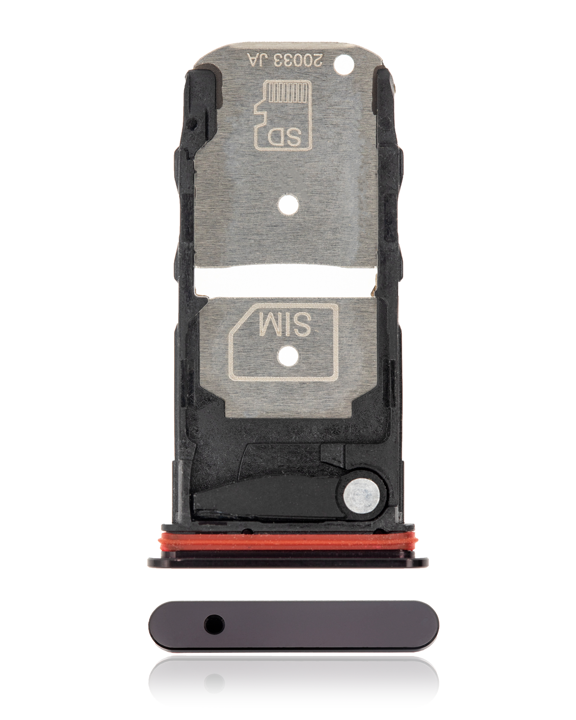 Single Sim Card Tray Compatible For Motorola Edge Plus 5G (Xt2061 / 2020) (Official - Not Aftermarket) (Smokey Sangria)