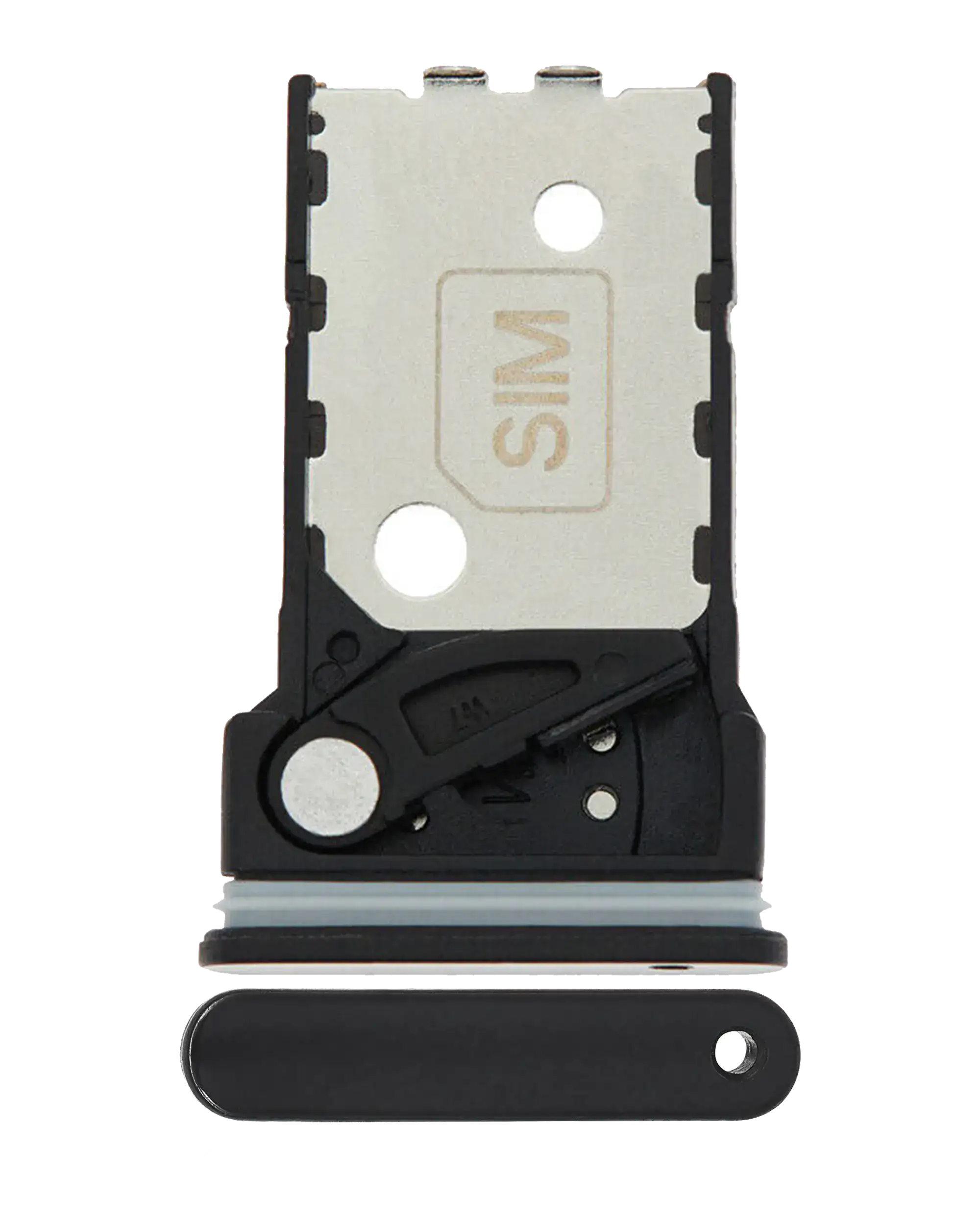 Single Sim Card Tray Compatible For Motorola Edge Plus 5G (Xt2061 / 2020) (Official - Not Aftermarket) (Baltic Gray)