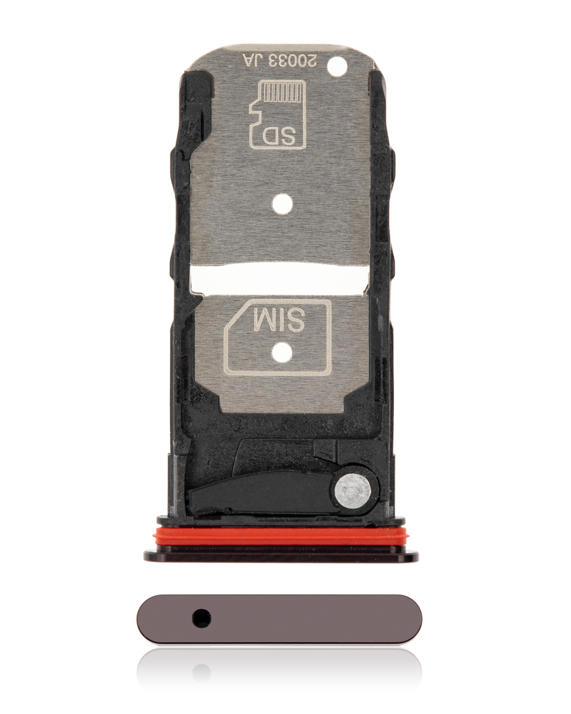 Single Sim Card Tray Compatible For Motorola Edge Plus 5G (Xt2061 / 2020) (Smokey Sangria)