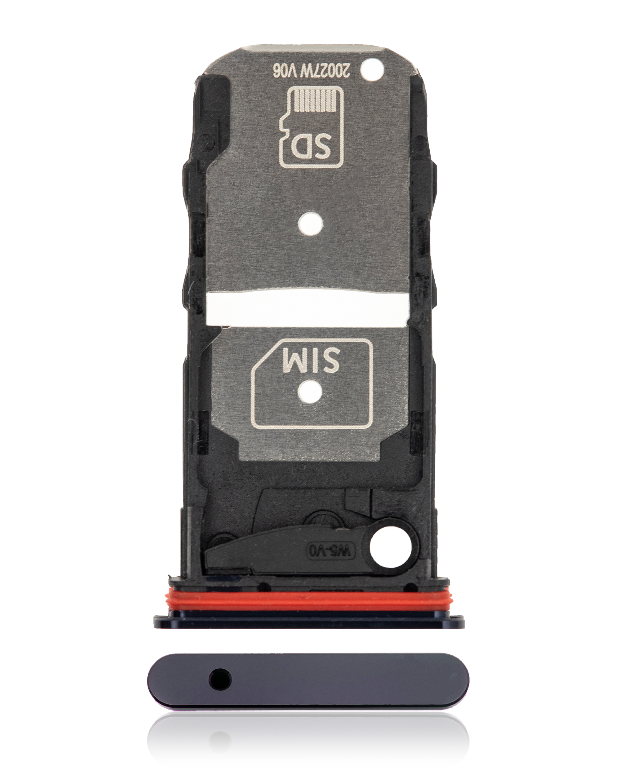 Single Sim Card Tray Compatible For Motorola Edge Plus 5G (Xt2061 / 2020) (Deep Indigo / Blue)