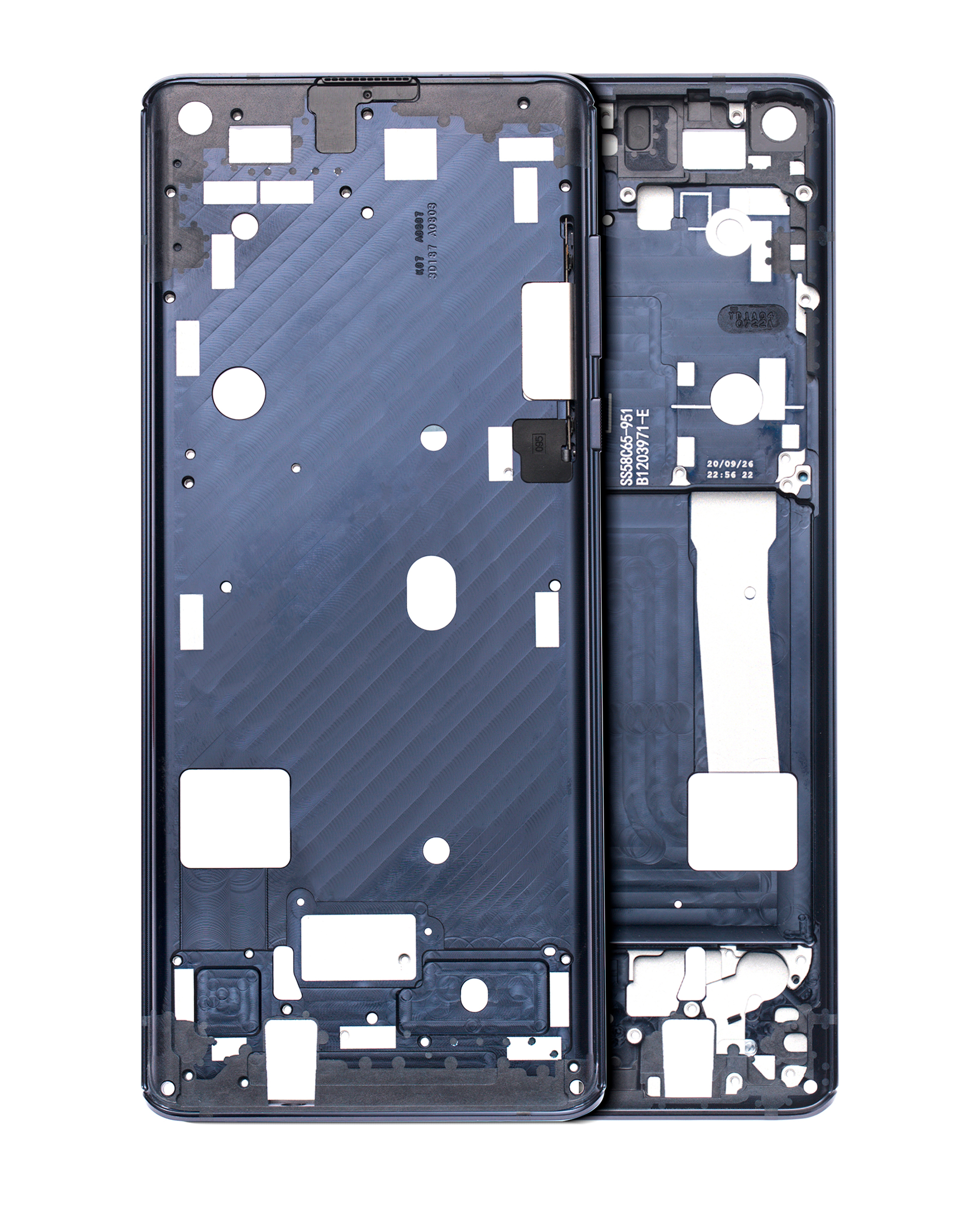 Mid-Frame Housing Compatible For Motorola Edge 5G (Xt2063 / 2020) (Solar Black)