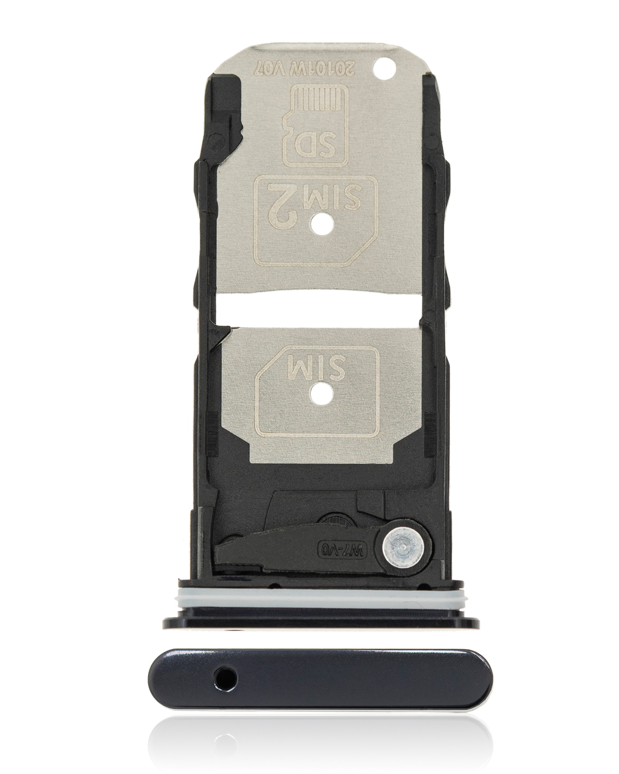 Dual Sim Card Tray Compatible For Motorola Edge 5G (Xt2063 / 2020) (Baltic Gray)