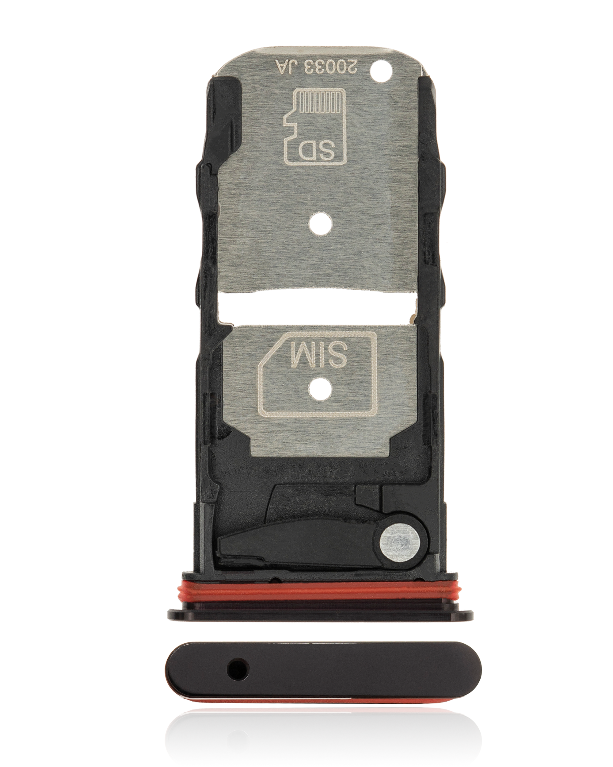 Single Sim Card Tray Compatible For Motorola Edge 5G (Xt2063 / 2020) (Midnight Magenta)