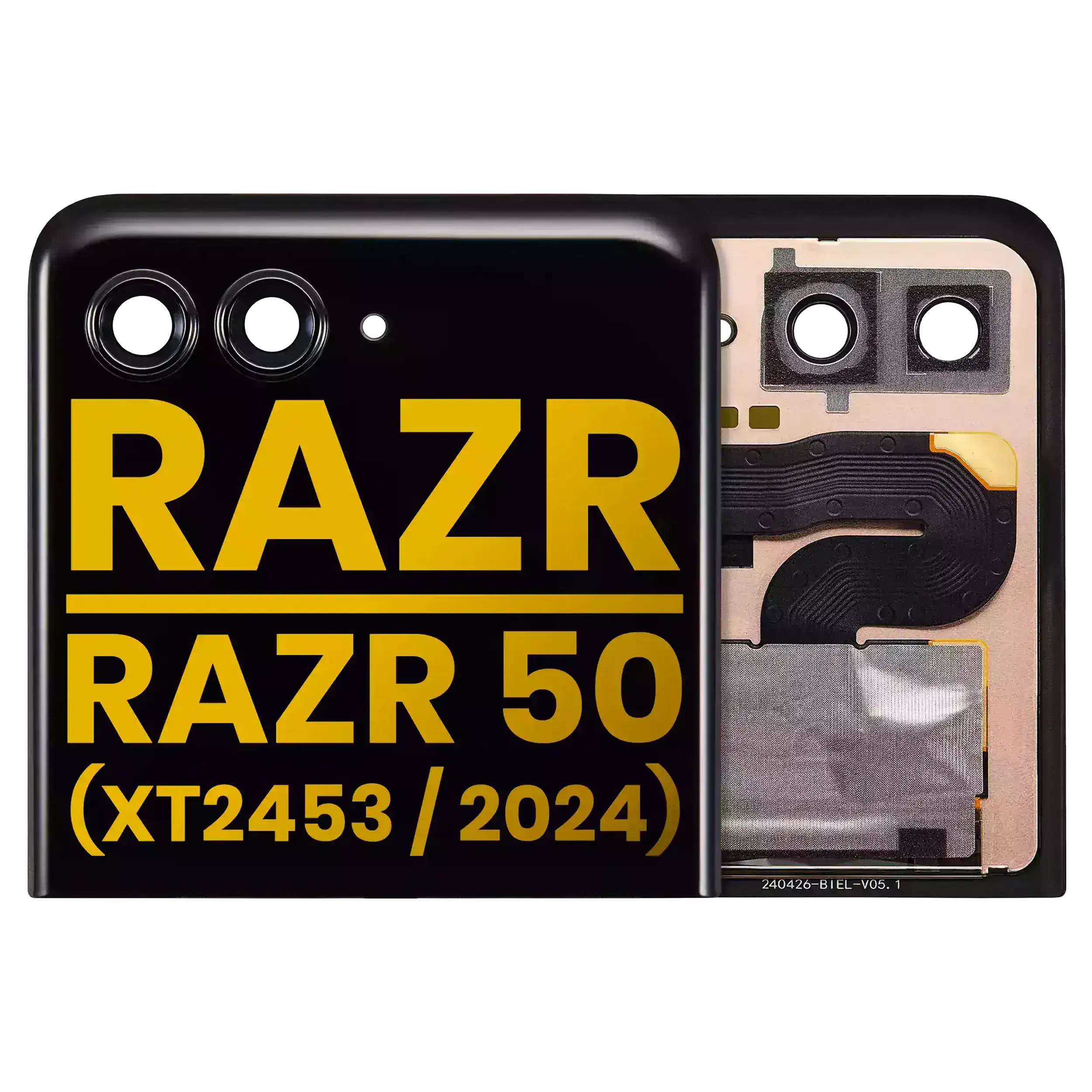 Outer Oled Assembly Without Frame Compatible For Motorola Razr 2024 / Razr 50 (Xt2453 / 2024) (Refurbished) (All Colors)