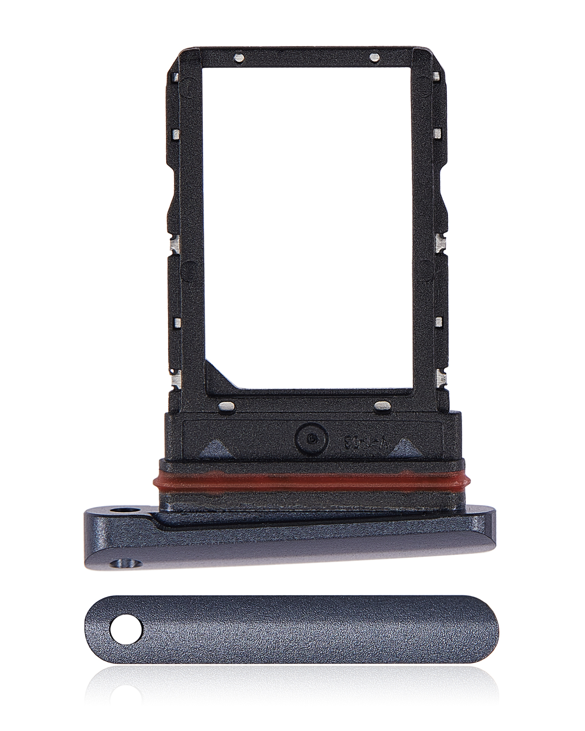 Single Sim Card Tray Compatible For Motorola Razr 5G (Xt2251-1 / 2022) (Black)