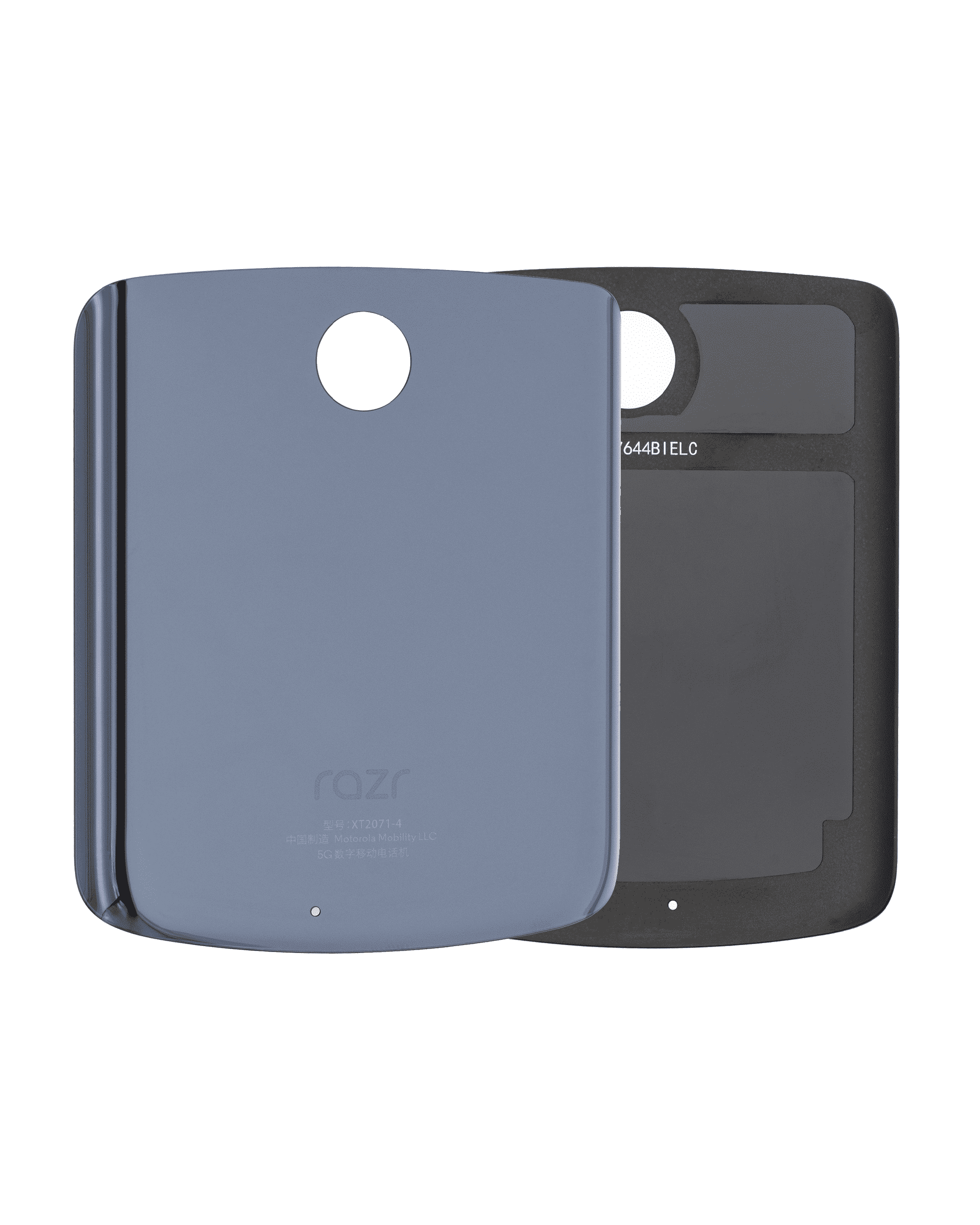 Back Cover Glass Compatible For Motorola Razr 5G (Xt2071 / 2020) (Official - Not Aftermarket) (Polished Graphite)