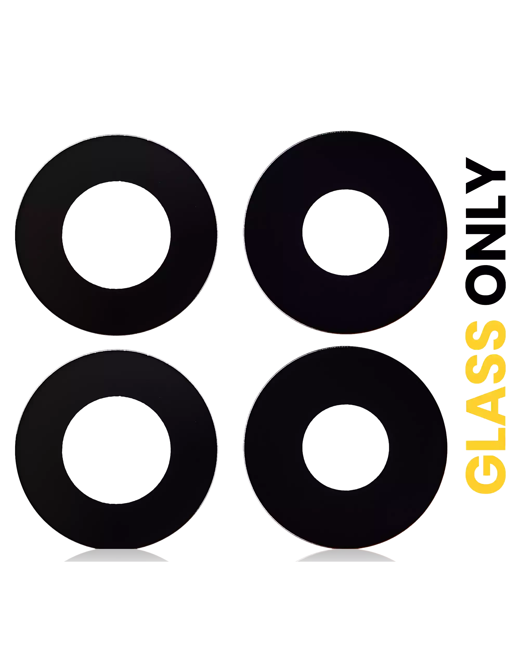 Back Camera Lens (Glass Only) With Adhesive Compatible For Motorola One 5G (Xt2075-1 / 2020) (4 Piece Set)