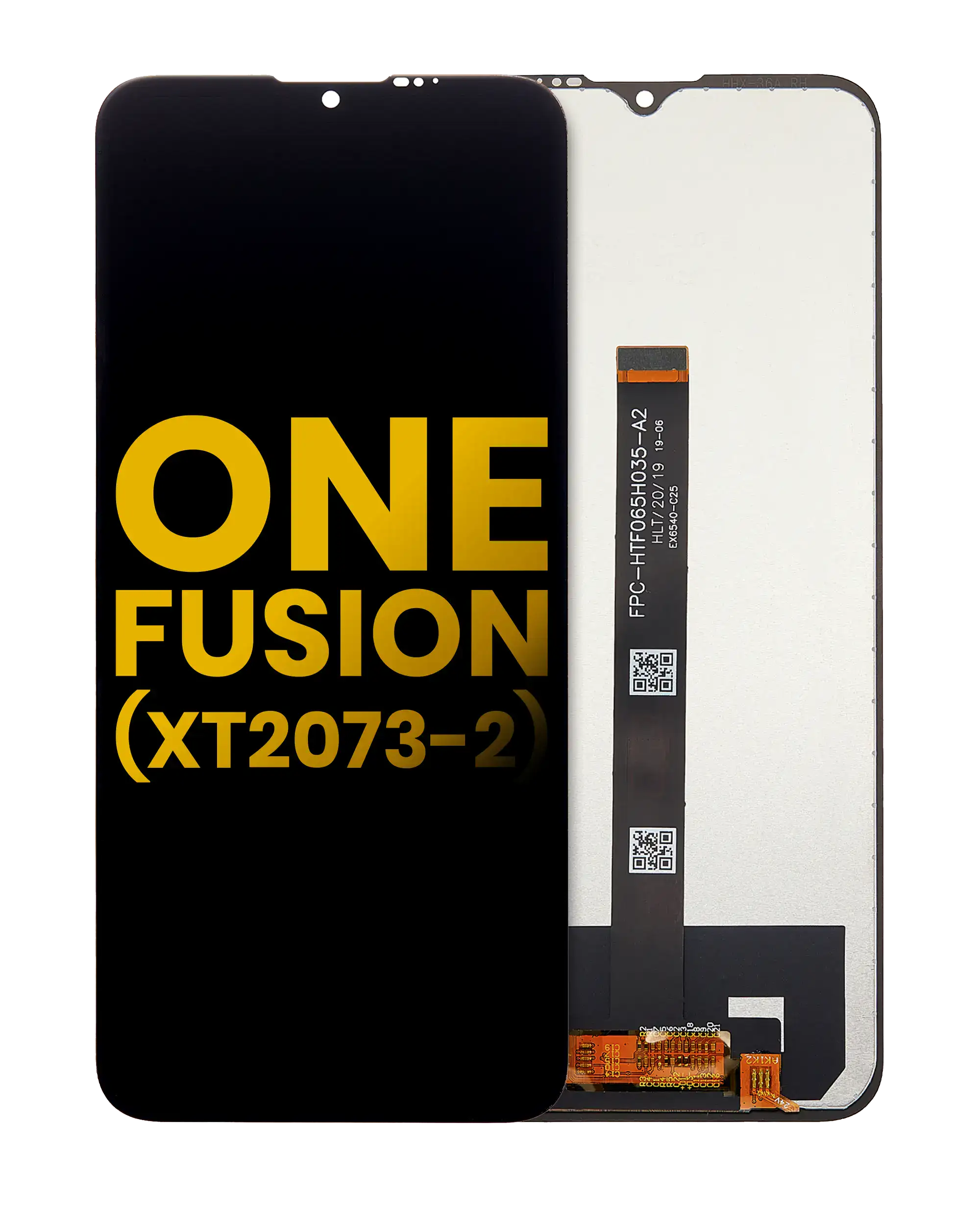 Lcd Assembly Without Frame Compatible For Motorola One Fusion (Xt2073 / 2020) (Refurbished) (Black)
