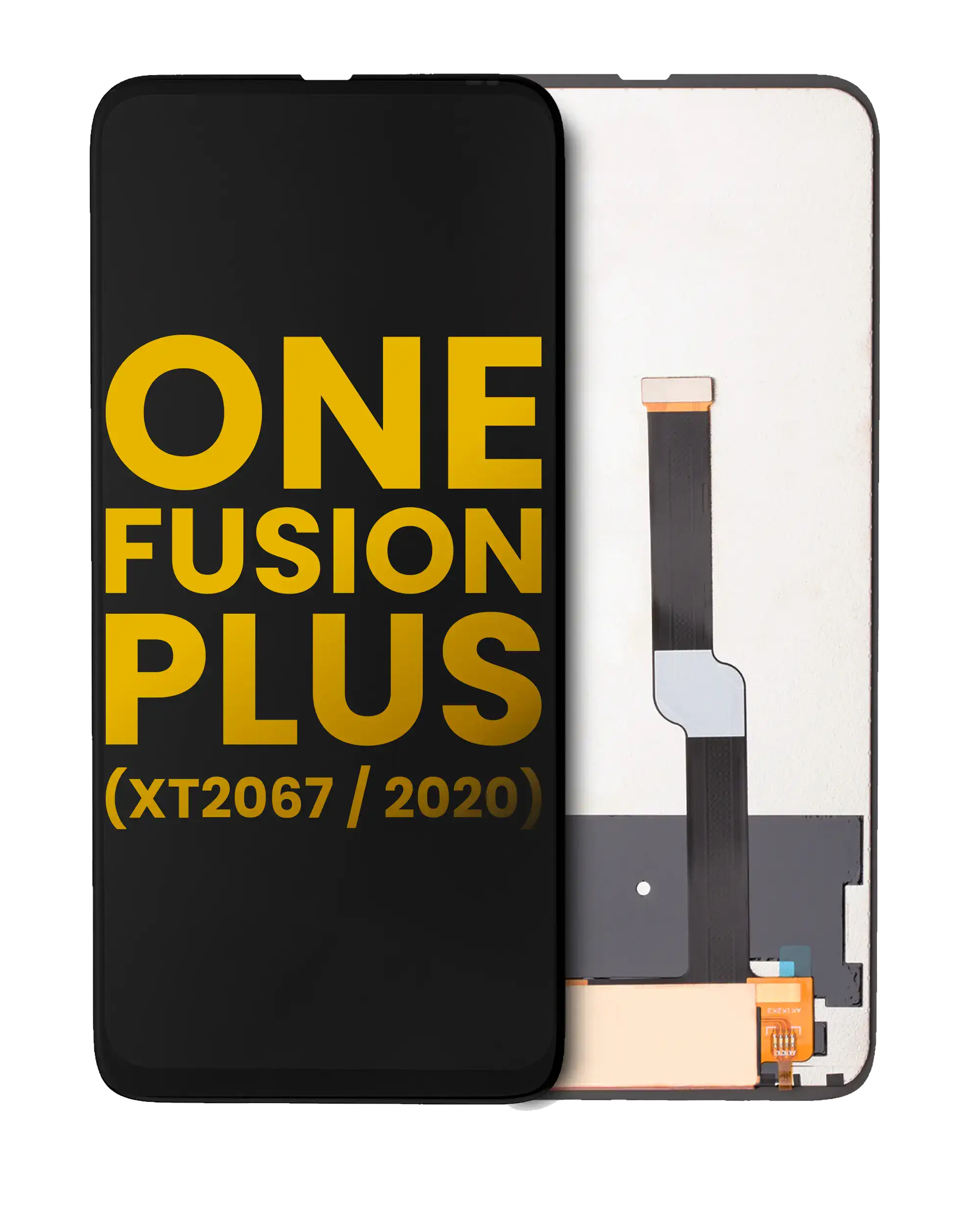 Lcd Assembly Without Frame Compatible For Motorola One Fusion Plus (Xt2067 / 2020) (Refurbished) (Black)