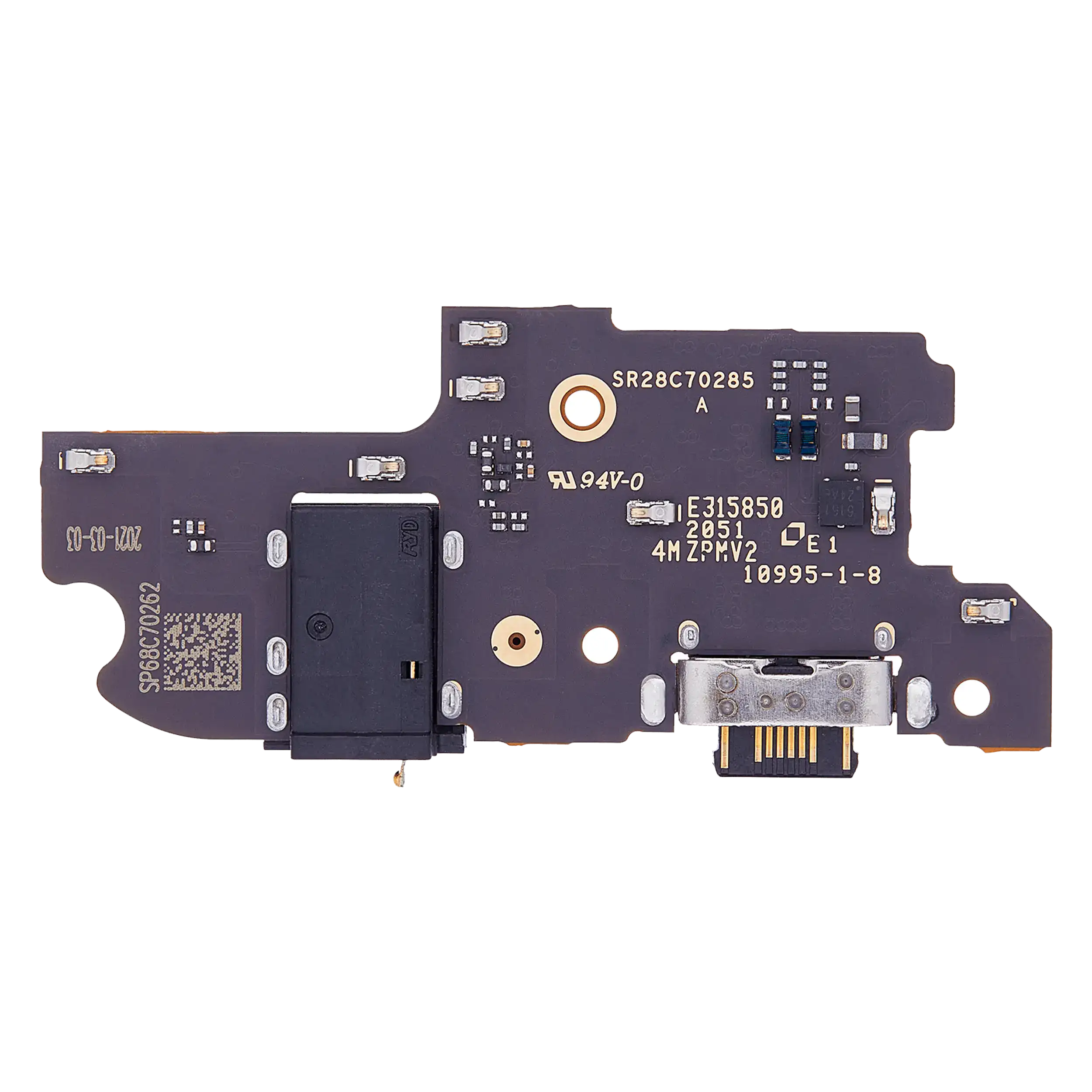 Charging Port Board With Headphone Jack Compatible For Motorola One Fusion Plus (Xt2067-2/ 2020) (Official - Not Aftermarket)