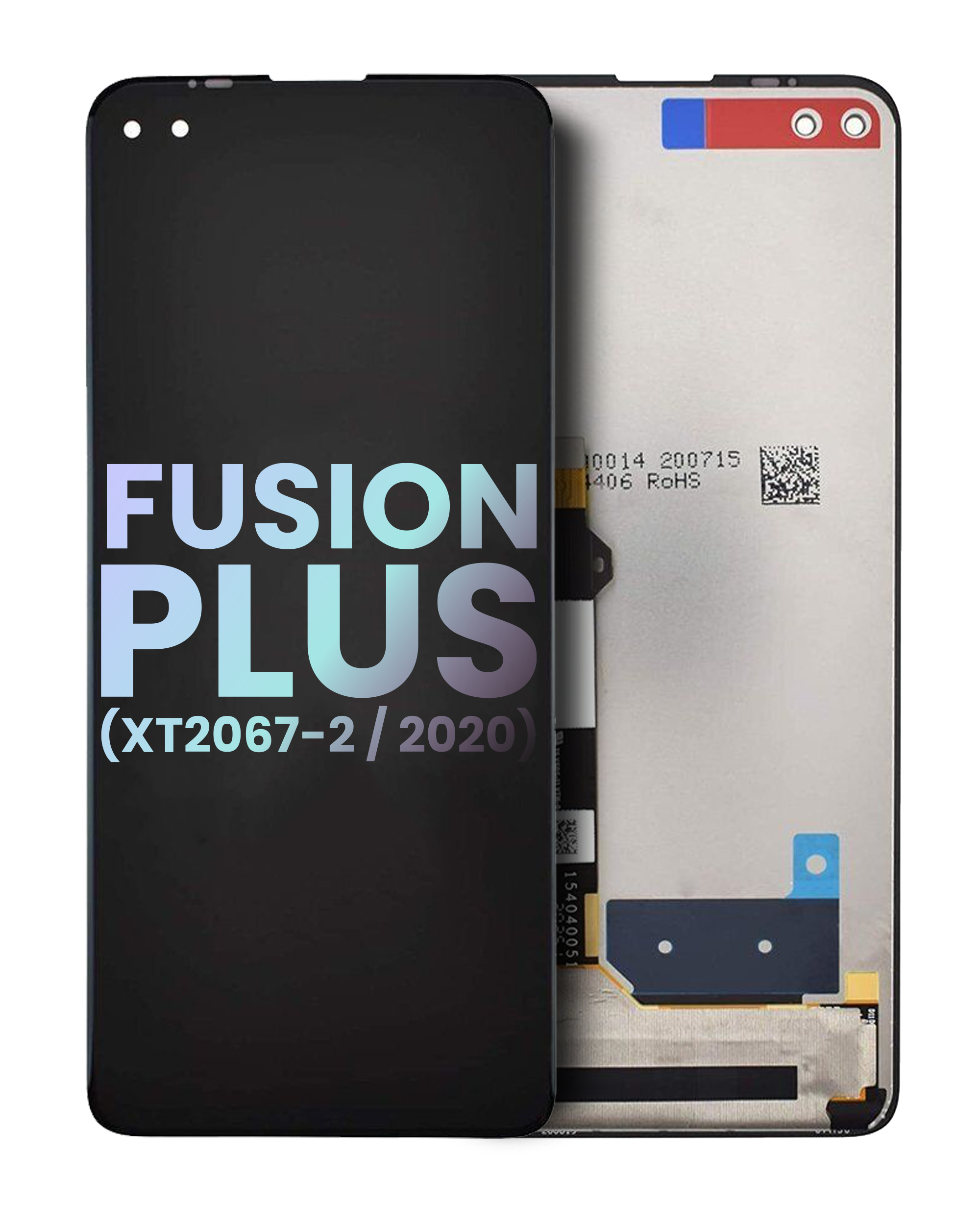 Mid-Frame Housing Assembly Compatible For Motorola Moto Fusion Plus (Xt2067-2 / 2020) (Official - Not Aftermarket) (Twilight Blue)