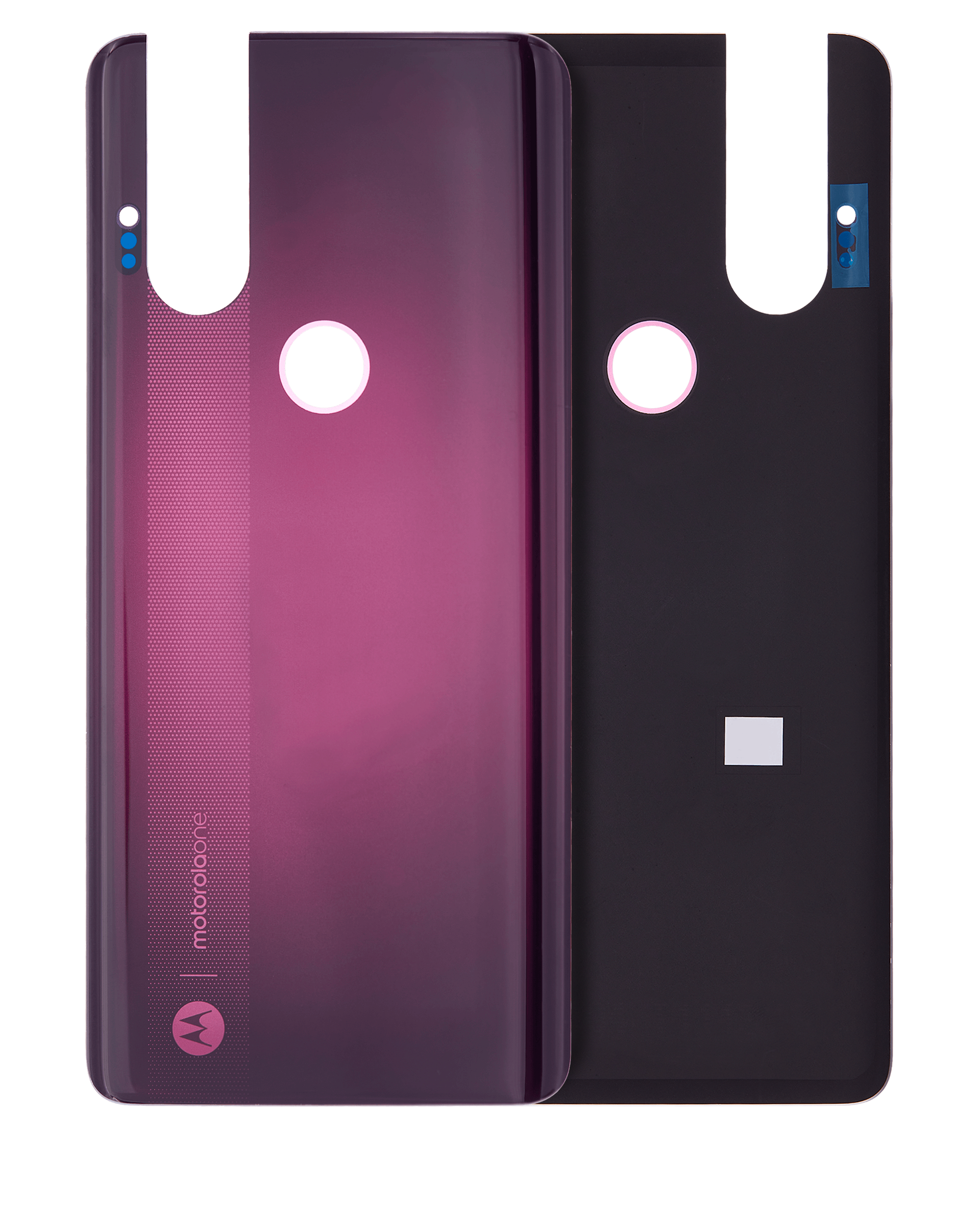 Back Cover Glass Compatible For Motorola Moto One Hyper (Xt2027-1 / 2020) (Official - Not Aftermarket) (Magenta)