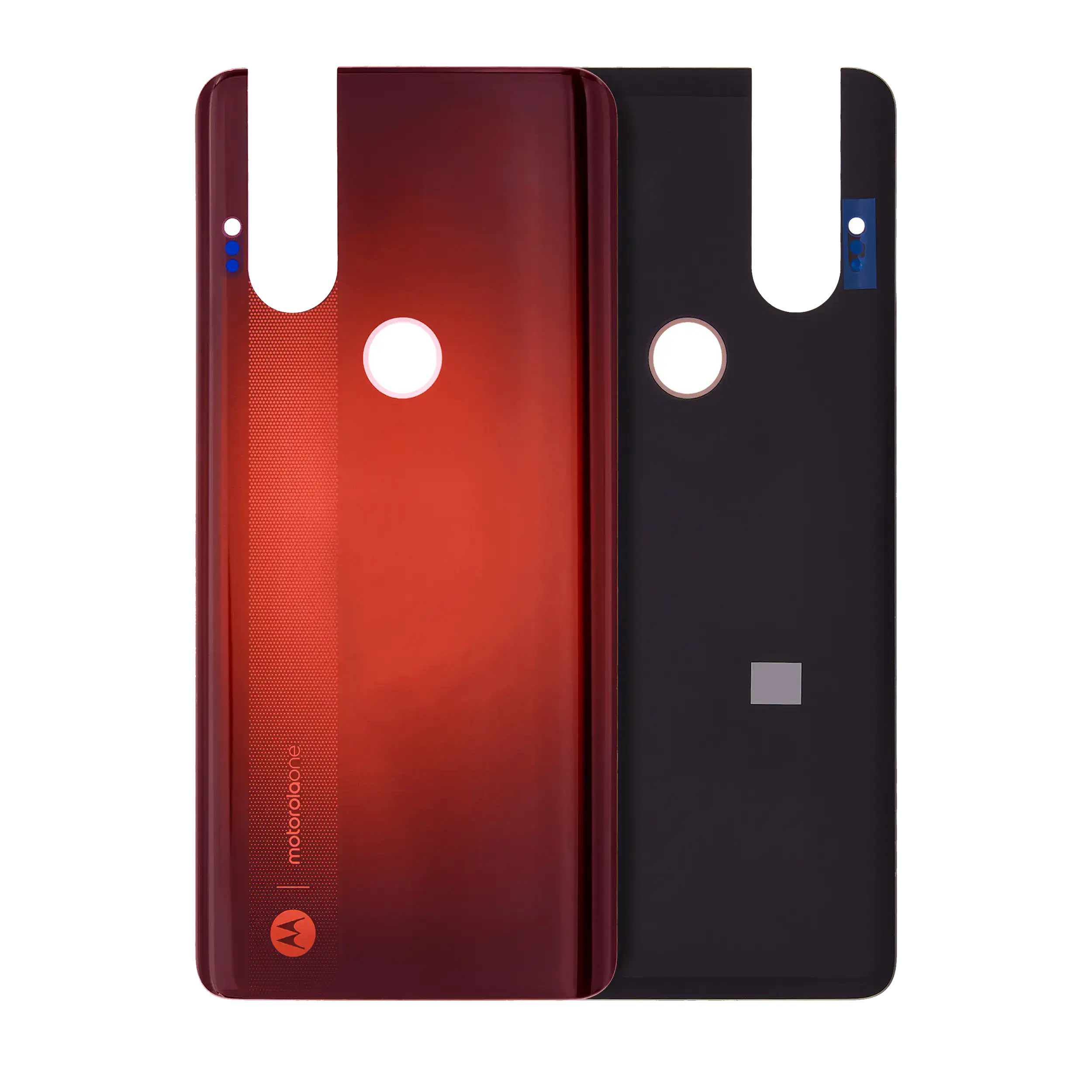 Back Cover Glass Compatible For Motorola One Hyper (Xt2027-1 / 2020) (Official - Not Aftermarket) (Red)
