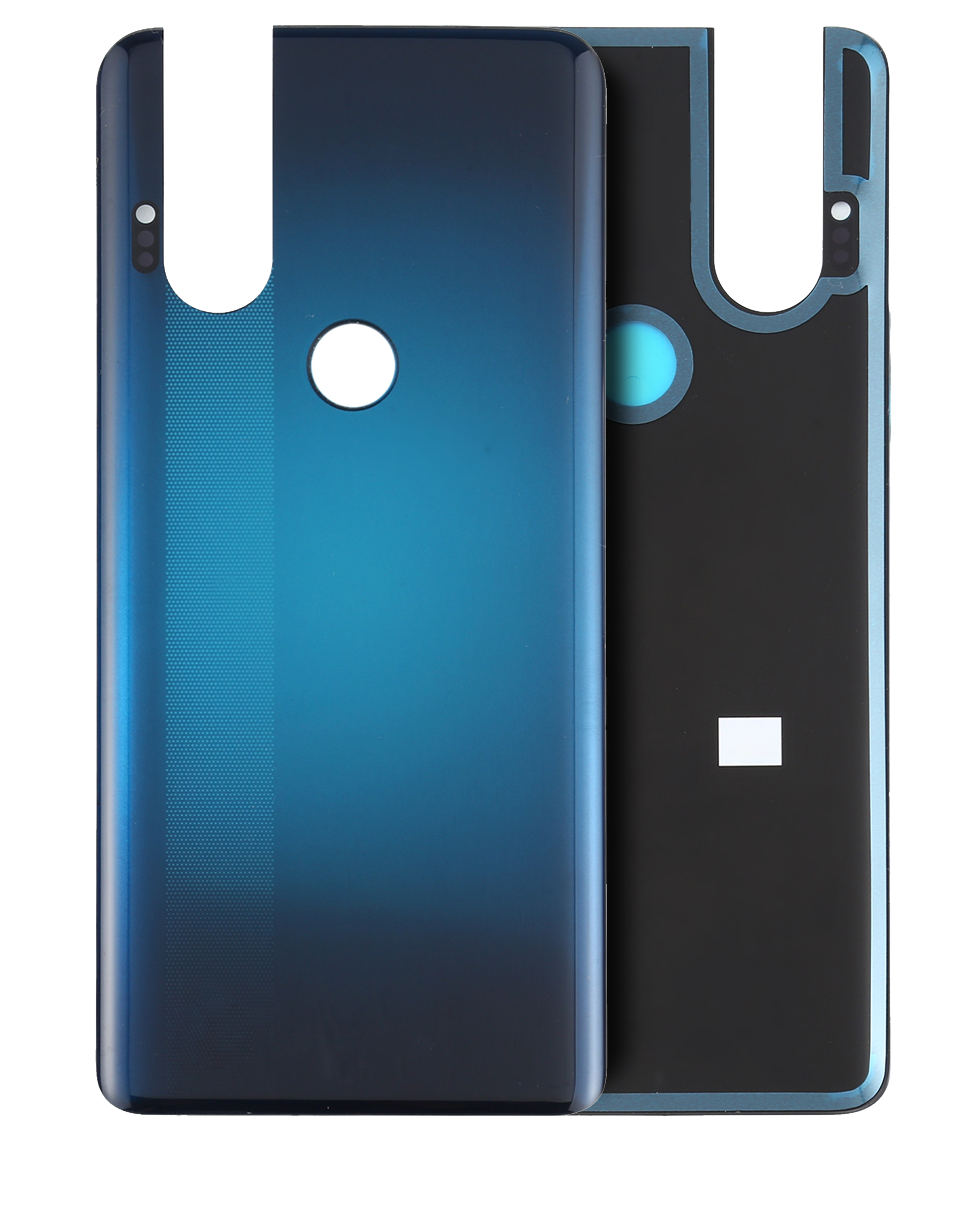 Back Cover Glass Compatible For Motorola One Hyper (Xt2027-1 / 2020) (Official - Not Aftermarket) (Deepsea Blue)