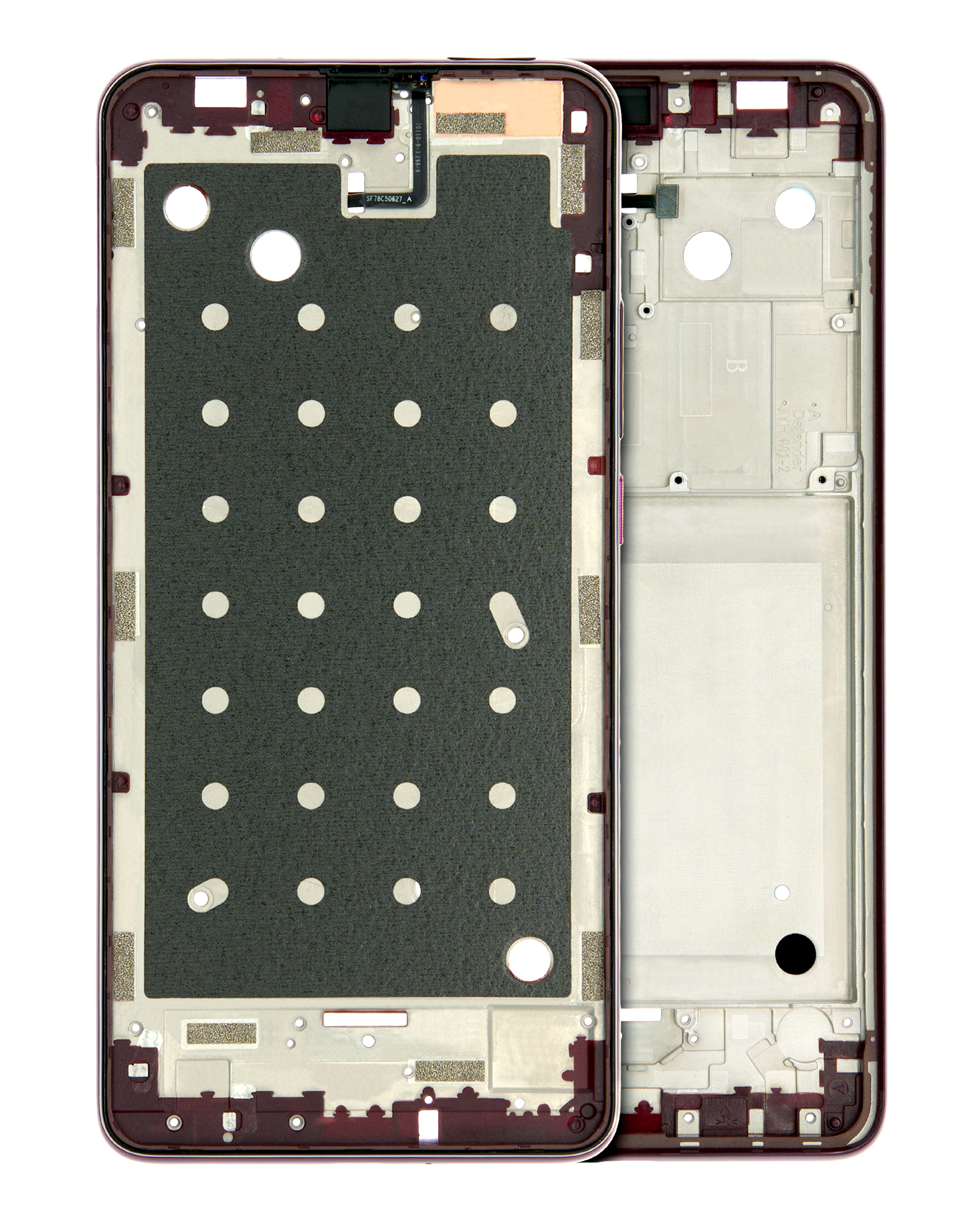 Mid-Frame Housing Compatible For Motorola One Hyper (Xt2027 / 2020) (Fresh Orchid)