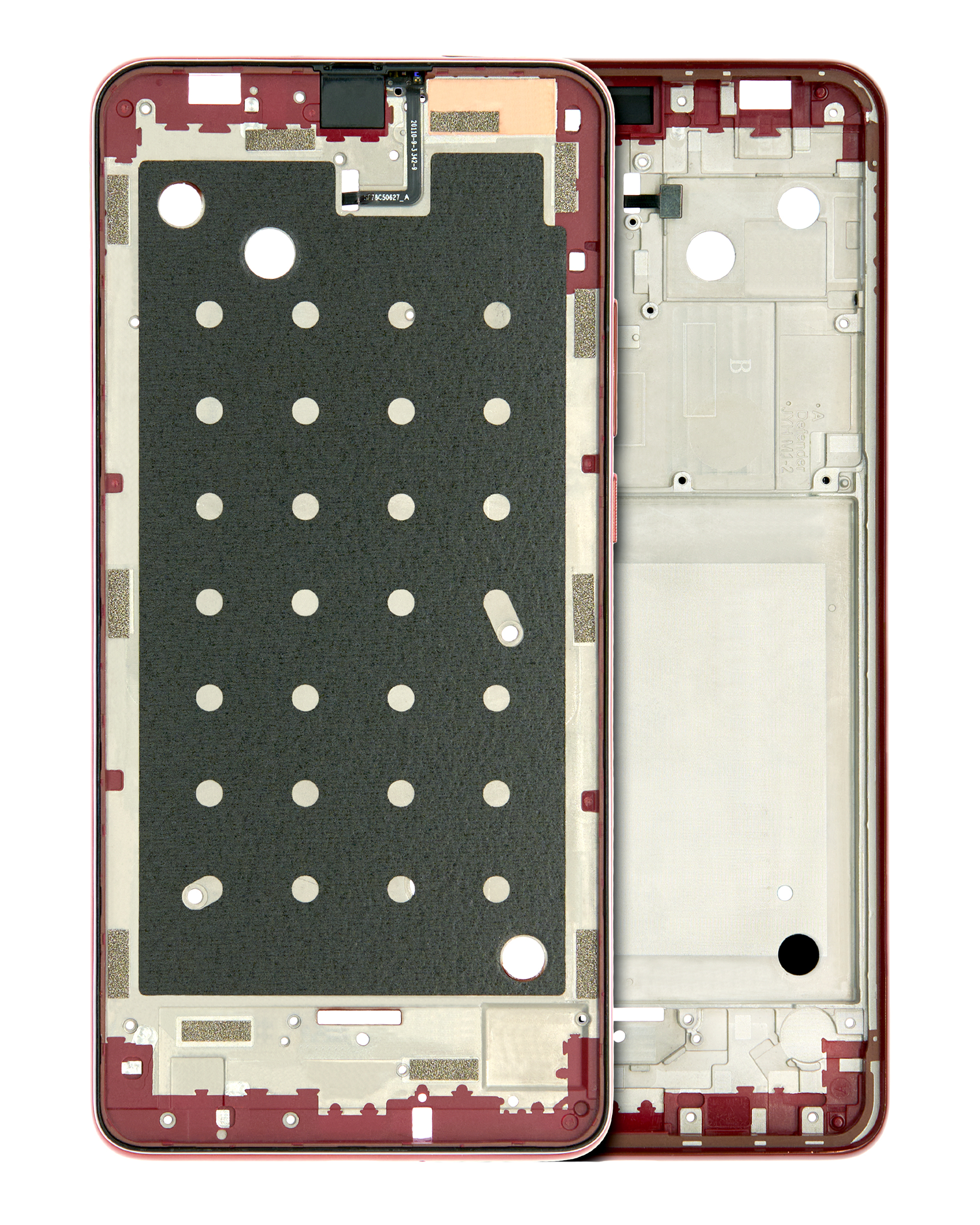 Mid-Frame Housing Compatible For Motorola One Hyper (Xt2027 / 2020) (Dark Amber)