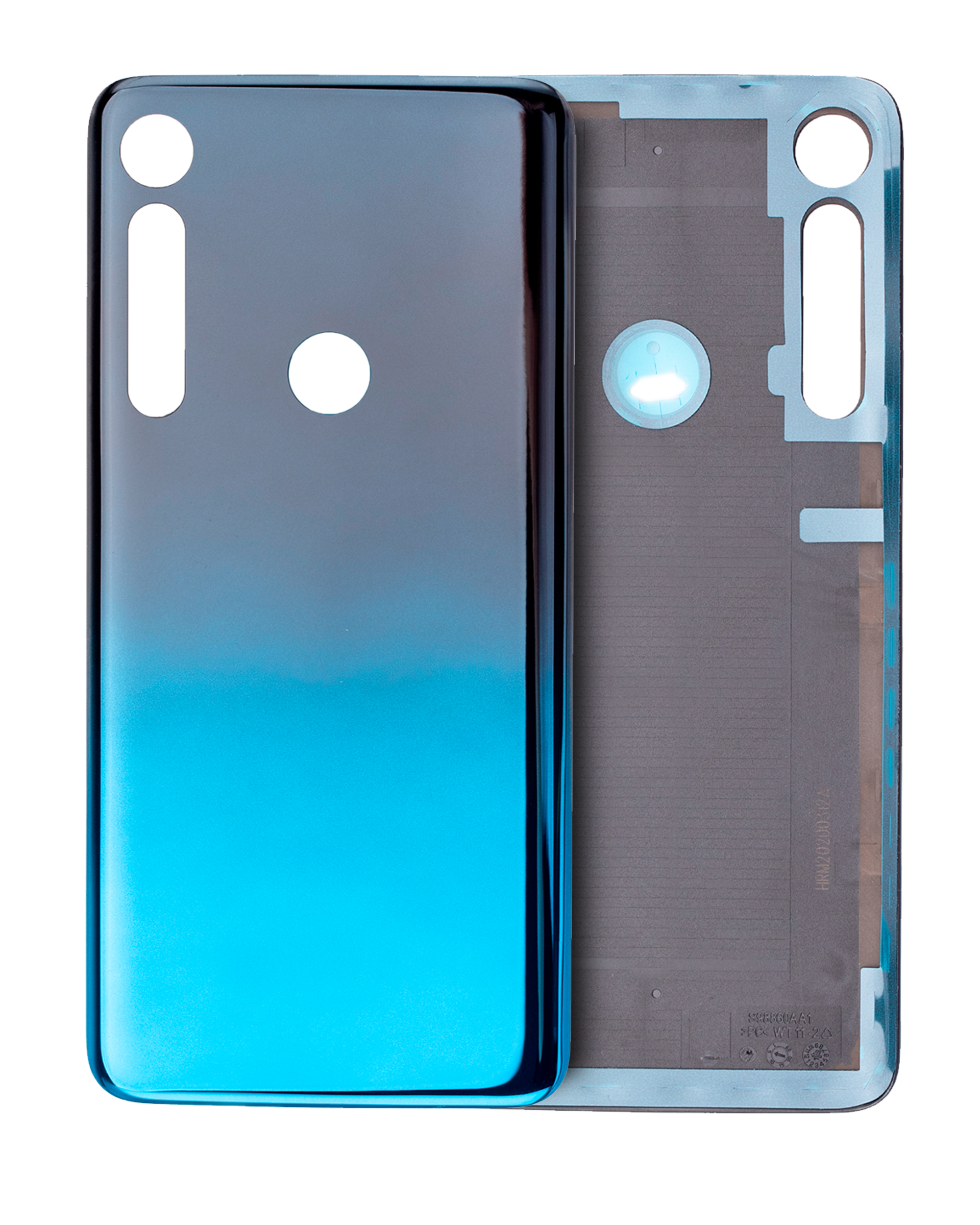 Back Cover Glass Compatible For Motorola One Macro (Xt2016 / 2019) (Space Blue)